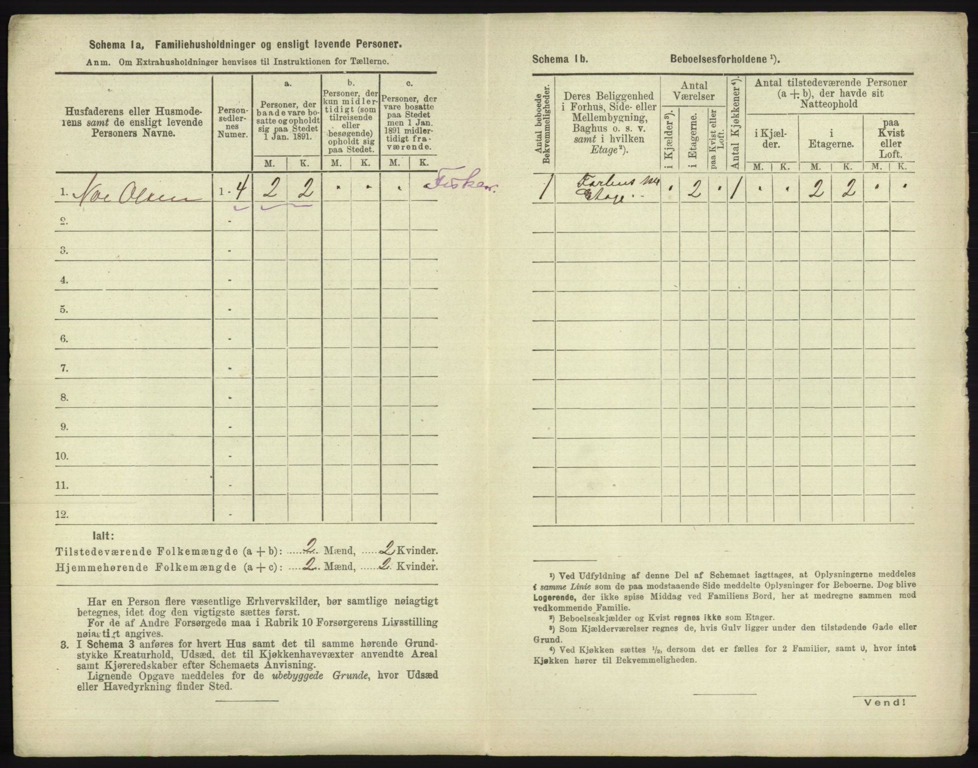 RA, 1891 census for 1804 Bodø, 1891, p. 20