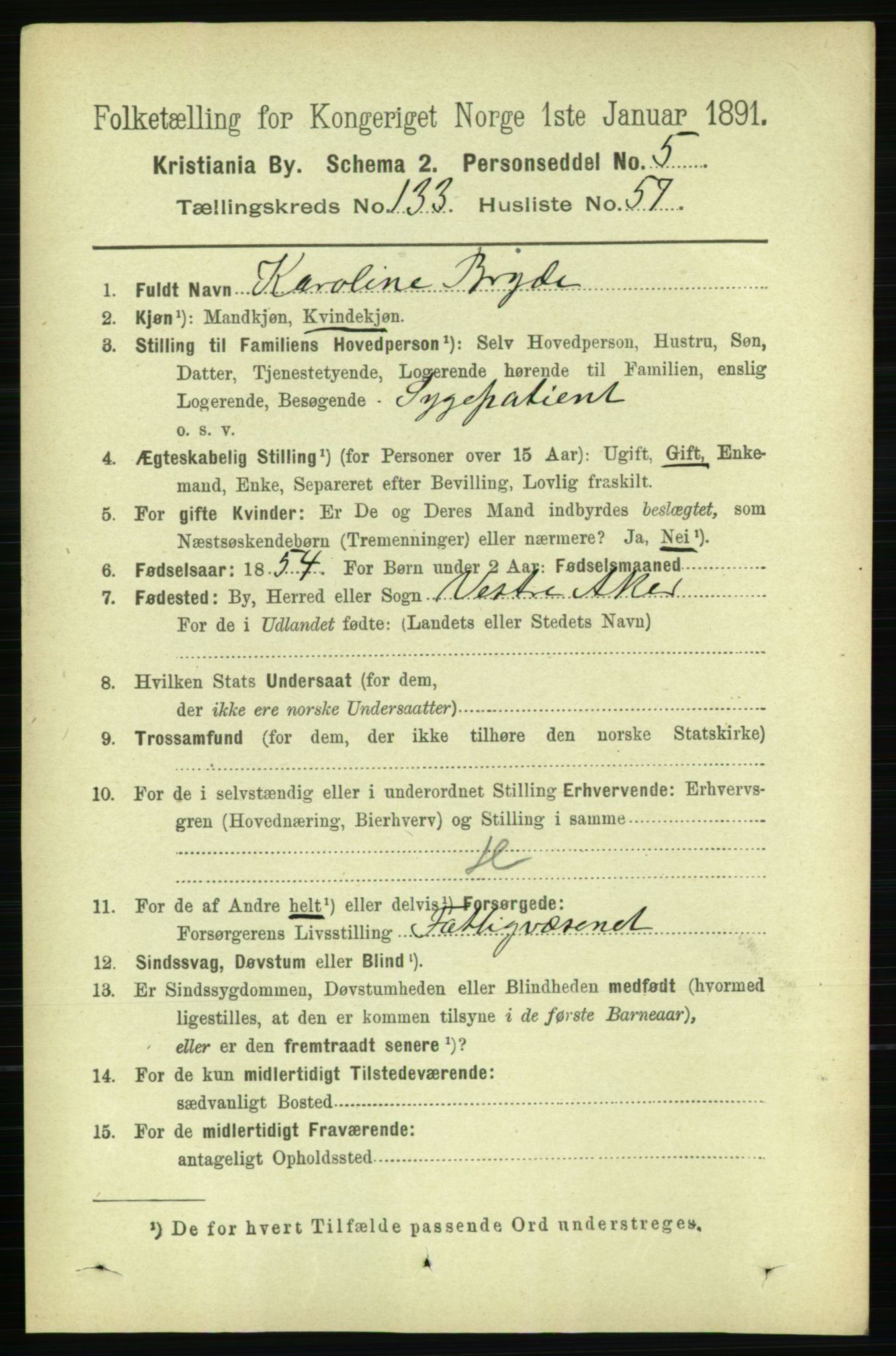 RA, 1891 census for 0301 Kristiania, 1891, p. 73368
