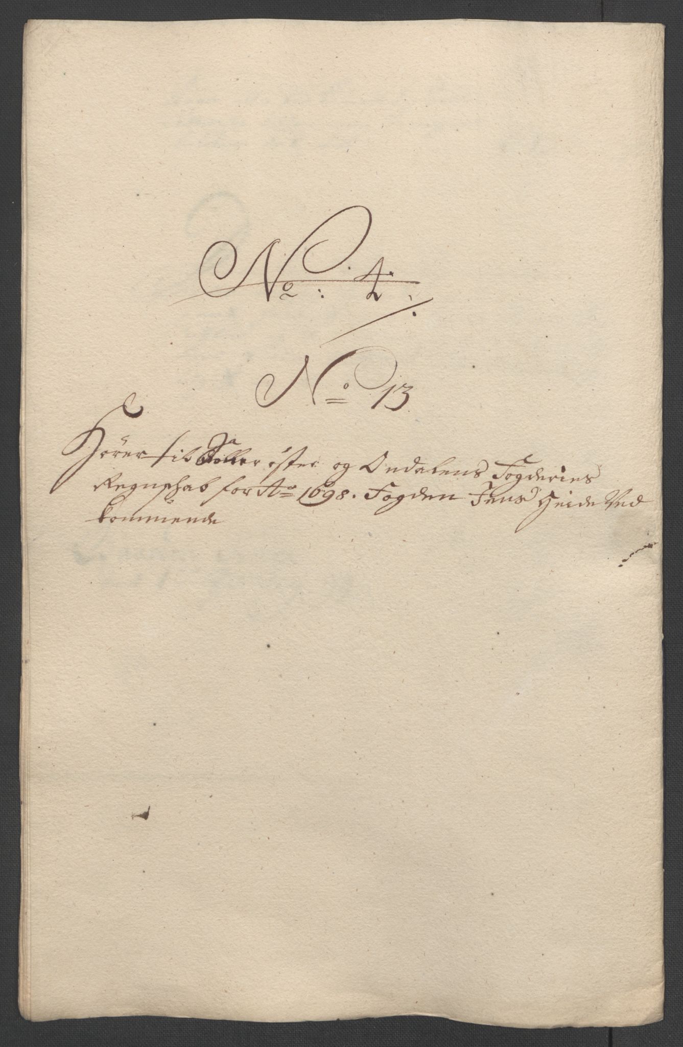 Rentekammeret inntil 1814, Reviderte regnskaper, Fogderegnskap, RA/EA-4092/R13/L0836: Fogderegnskap Solør, Odal og Østerdal, 1698, p. 203