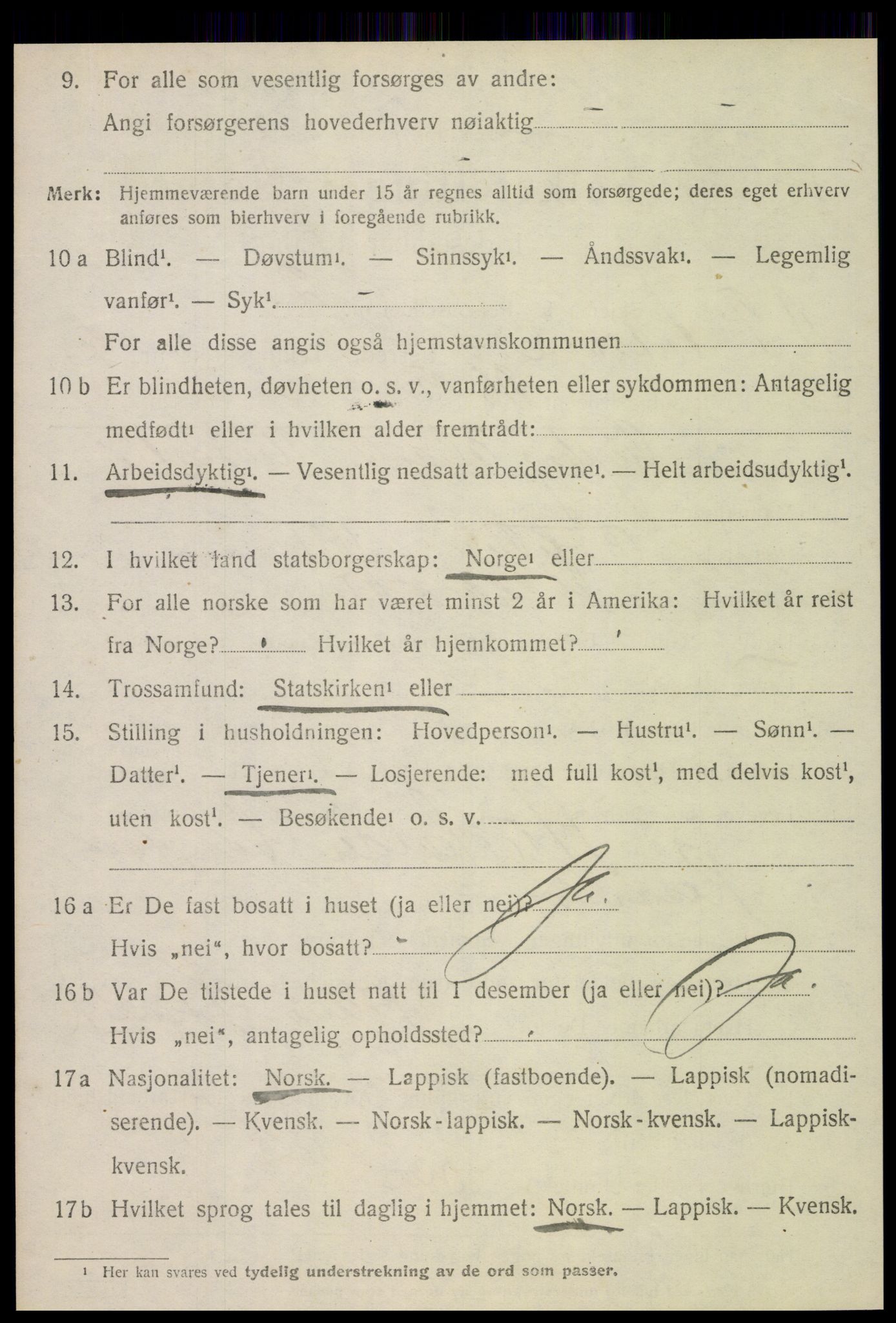 SAT, 1920 census for Leksvik, 1920, p. 2387