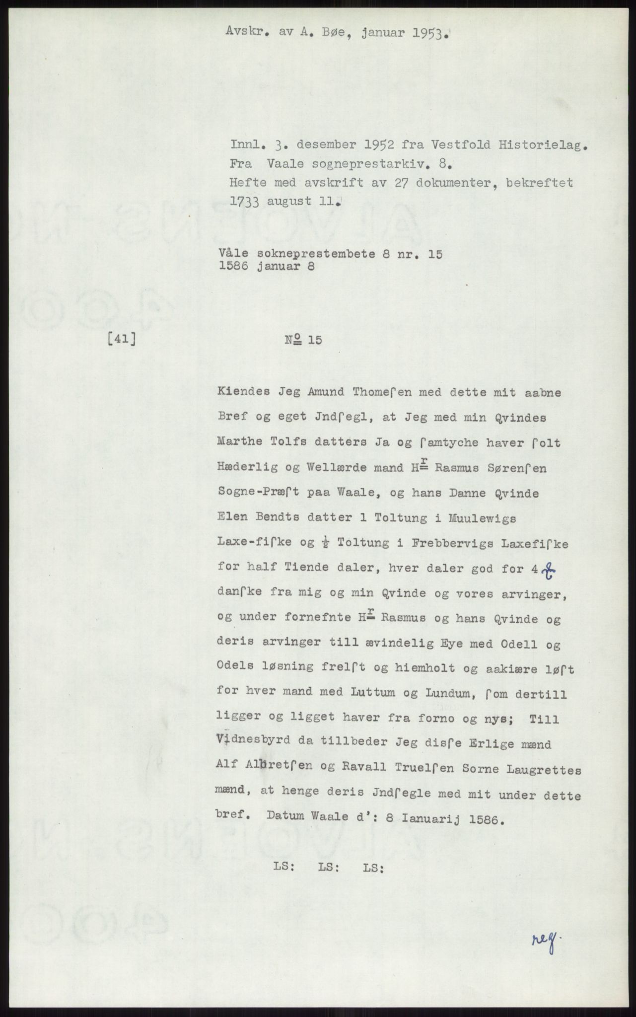 Samlinger til kildeutgivelse, Diplomavskriftsamlingen, AV/RA-EA-4053/H/Ha, p. 1165