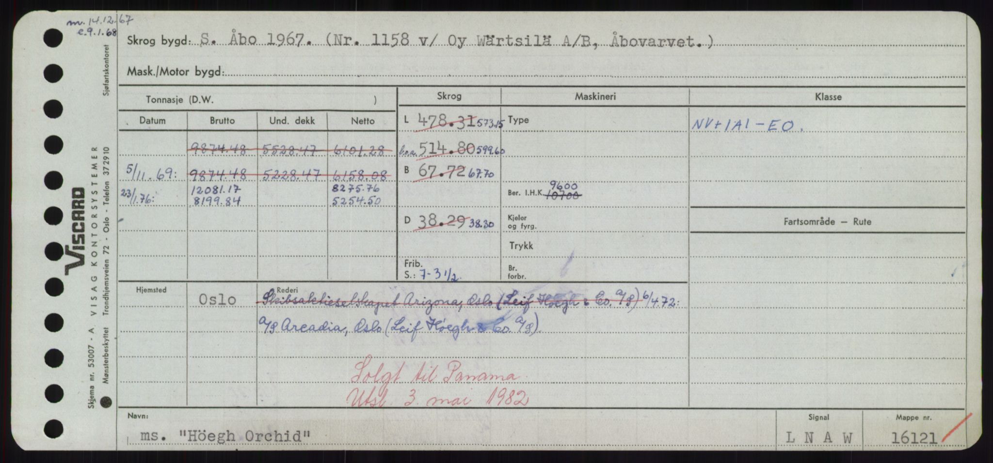 Sjøfartsdirektoratet med forløpere, Skipsmålingen, RA/S-1627/H/Hd/L0017: Fartøy, Holi-Hå, p. 411