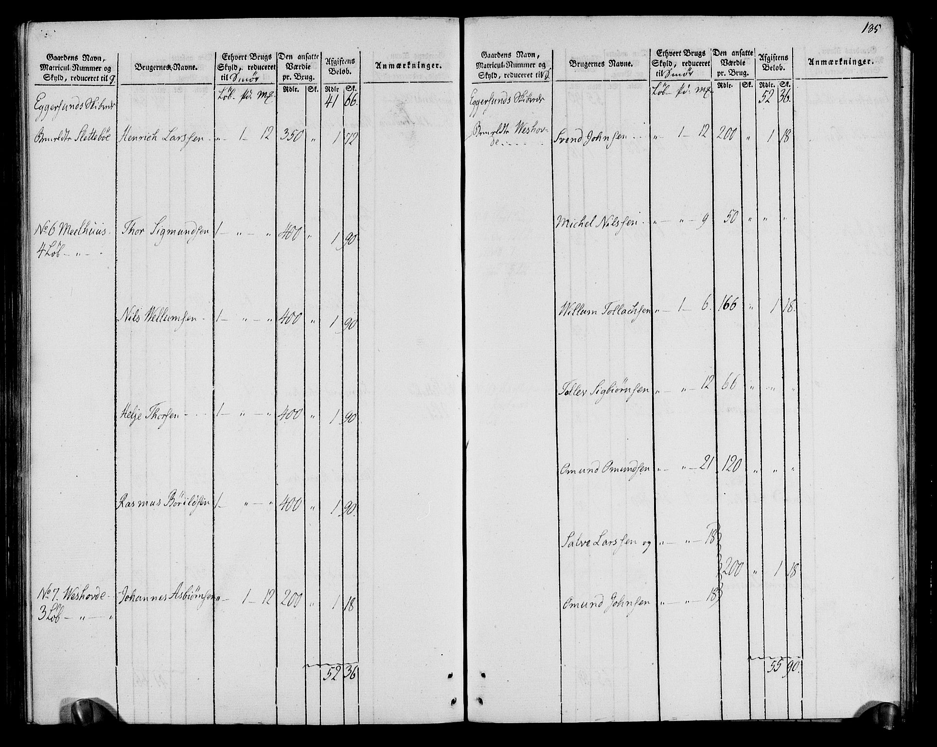 Rentekammeret inntil 1814, Realistisk ordnet avdeling, RA/EA-4070/N/Ne/Nea/L0099: Jæren og Dalane fogderi. Oppebørselsregister, 1803-1804, p. 193