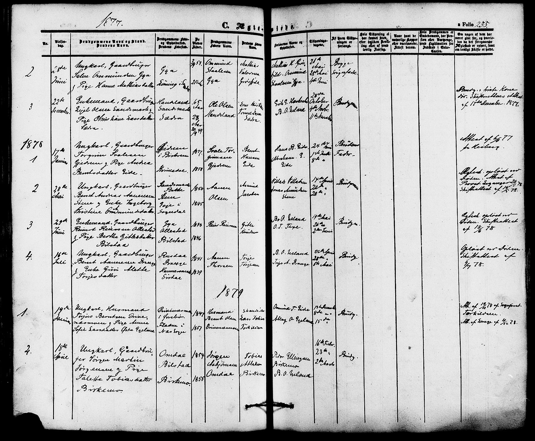 Lund sokneprestkontor, AV/SAST-A-101809/S06/L0010: Parish register (official) no. A 9, 1854-1886, p. 255