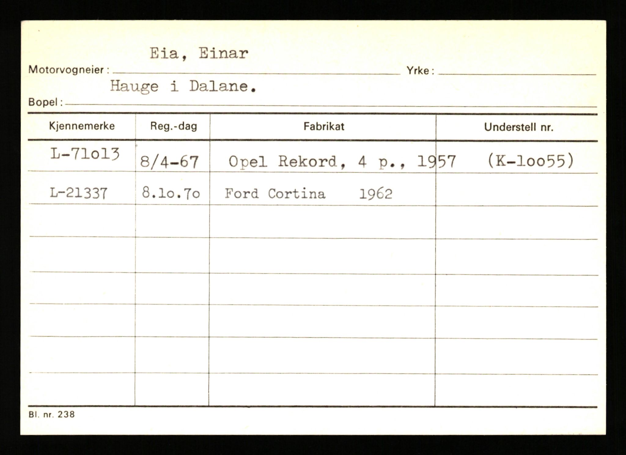 Stavanger trafikkstasjon, AV/SAST-A-101942/0/H/L0007: Egerøy - Eppeland, 1930-1971, p. 89