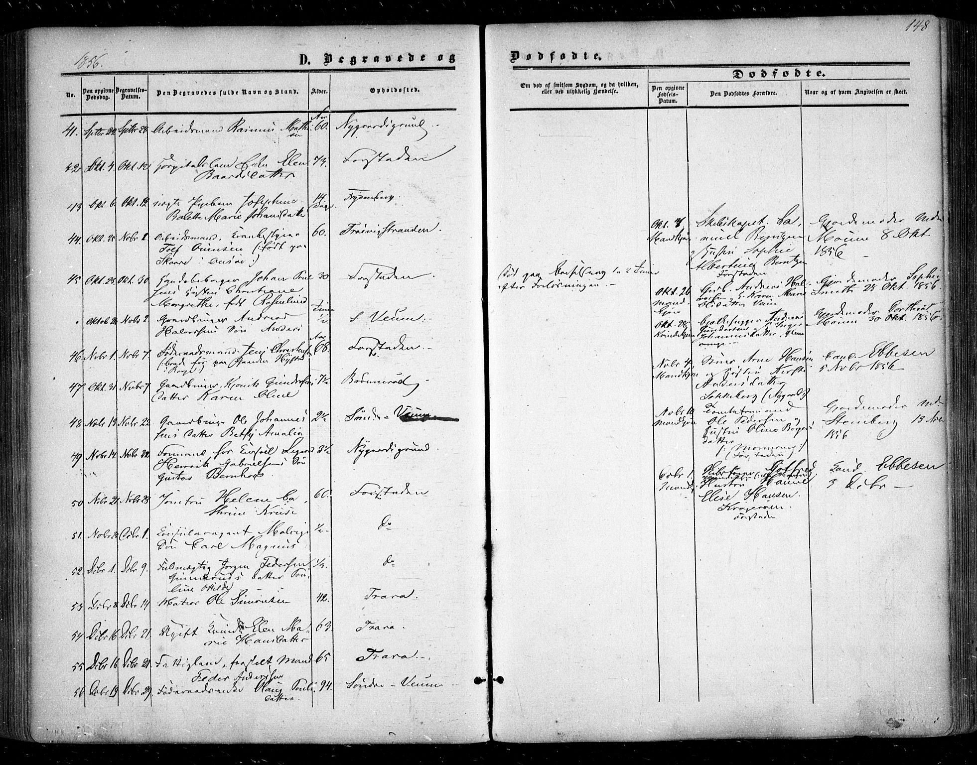 Glemmen prestekontor Kirkebøker, SAO/A-10908/F/Fa/L0007: Parish register (official) no. 7, 1853-1862, p. 148