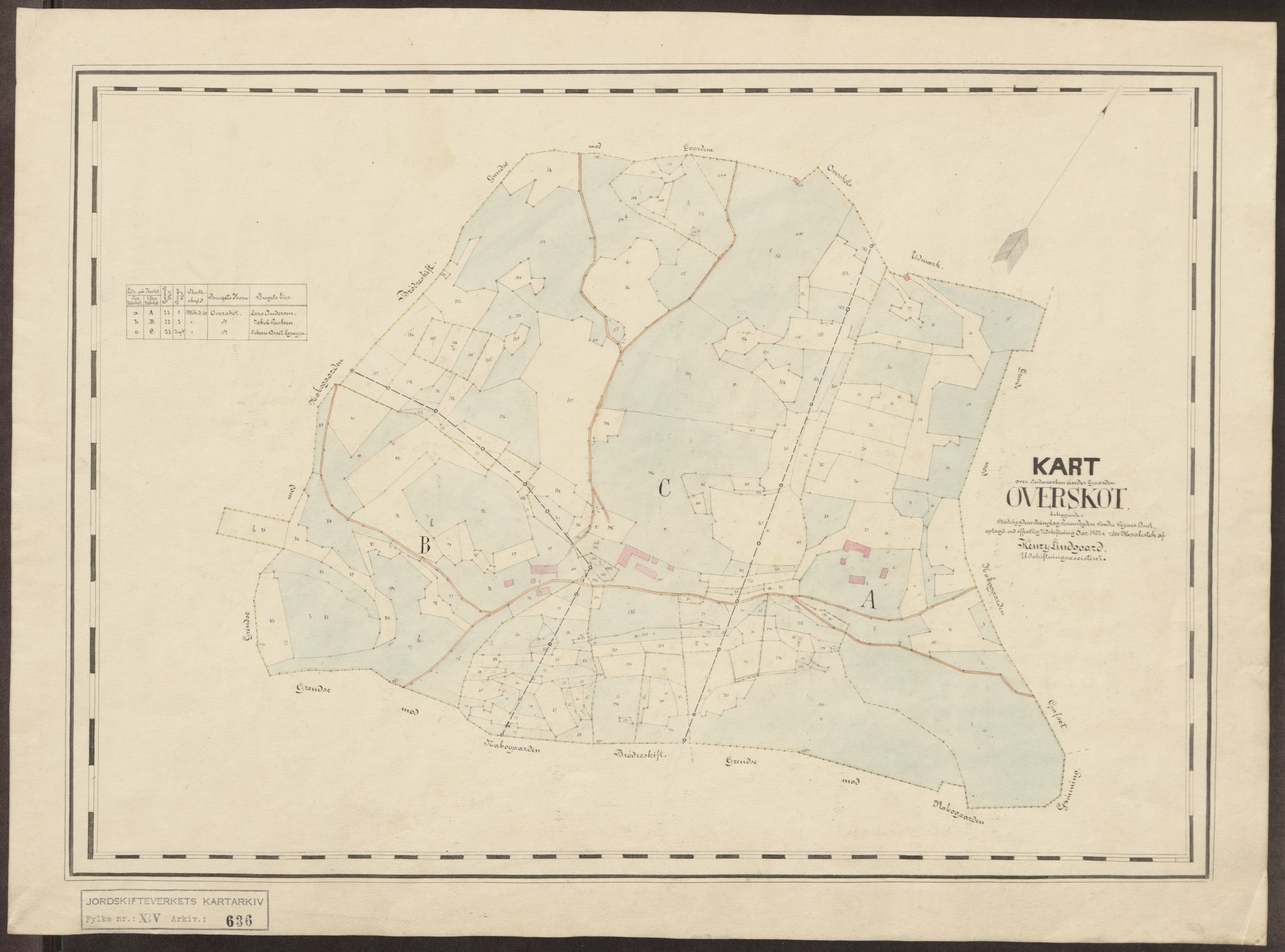 Jordskifteverkets kartarkiv, AV/RA-S-3929/T, 1859-1988, p. 900