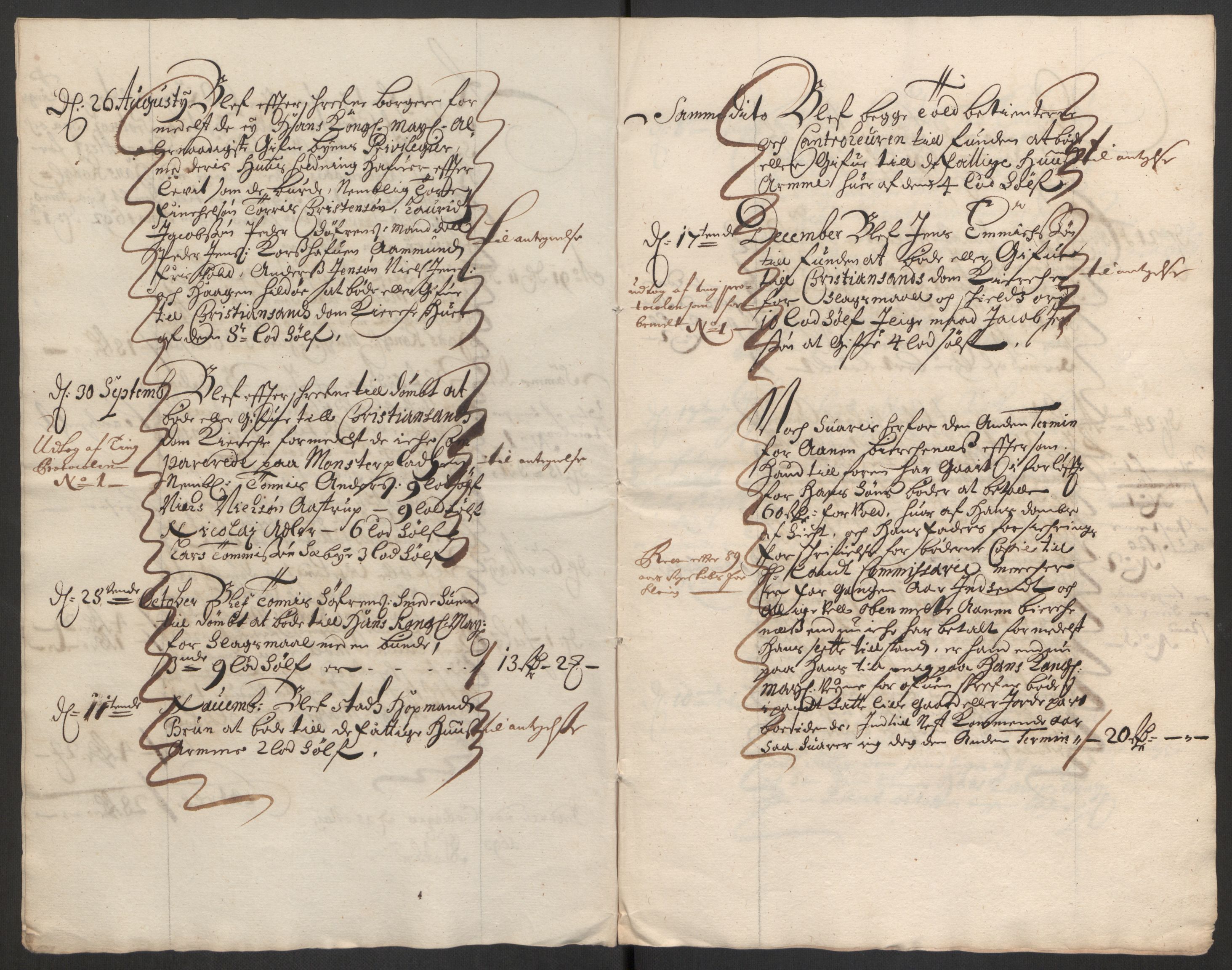 Rentekammeret inntil 1814, Reviderte regnskaper, Byregnskaper, AV/RA-EA-4066/R/Rm/L0285: [M18] Sikt og sakefall, 1681-1718, p. 140