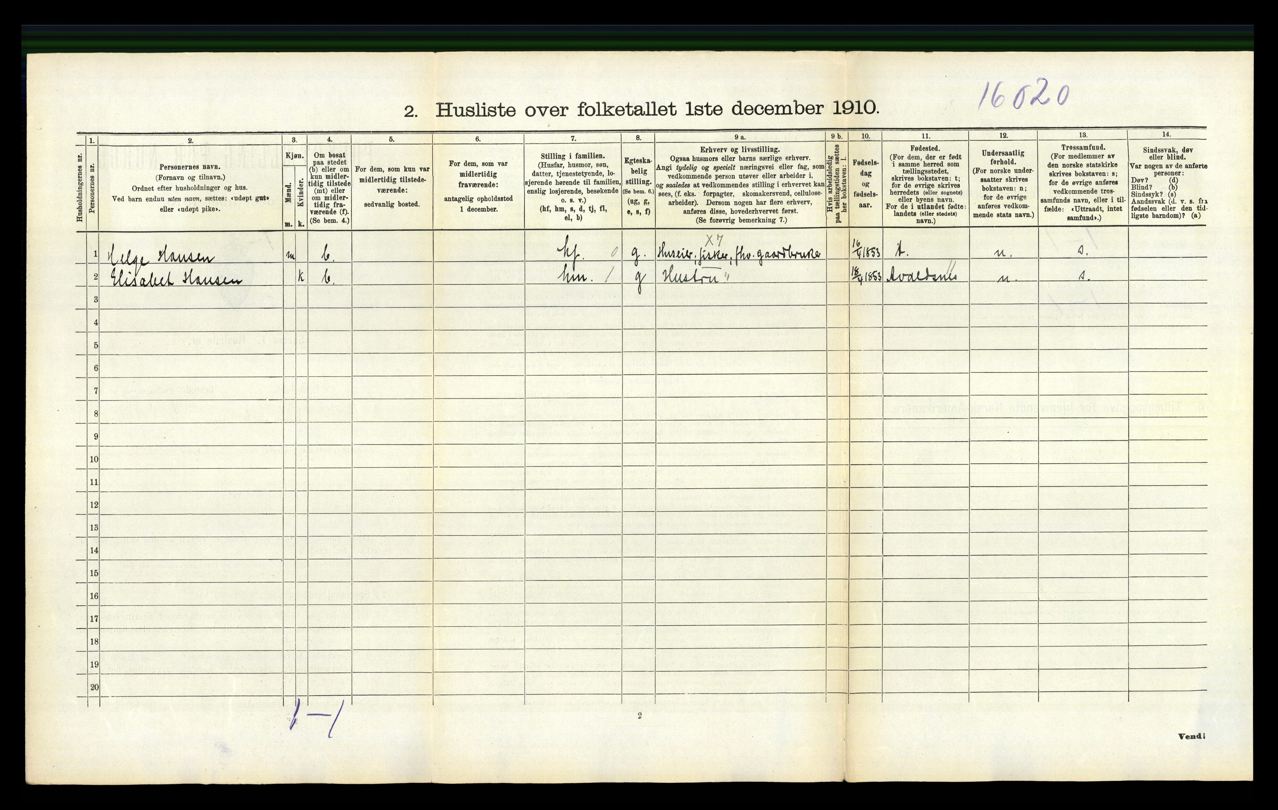 RA, 1910 census for Skåre, 1910, p. 163