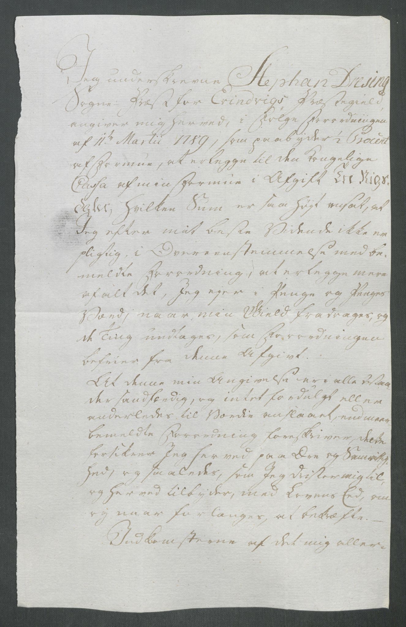 Rentekammeret inntil 1814, Reviderte regnskaper, Mindre regnskaper, AV/RA-EA-4068/Rf/Rfe/L0057: Ytre og Indre Sogn fogderi, 1789, p. 330