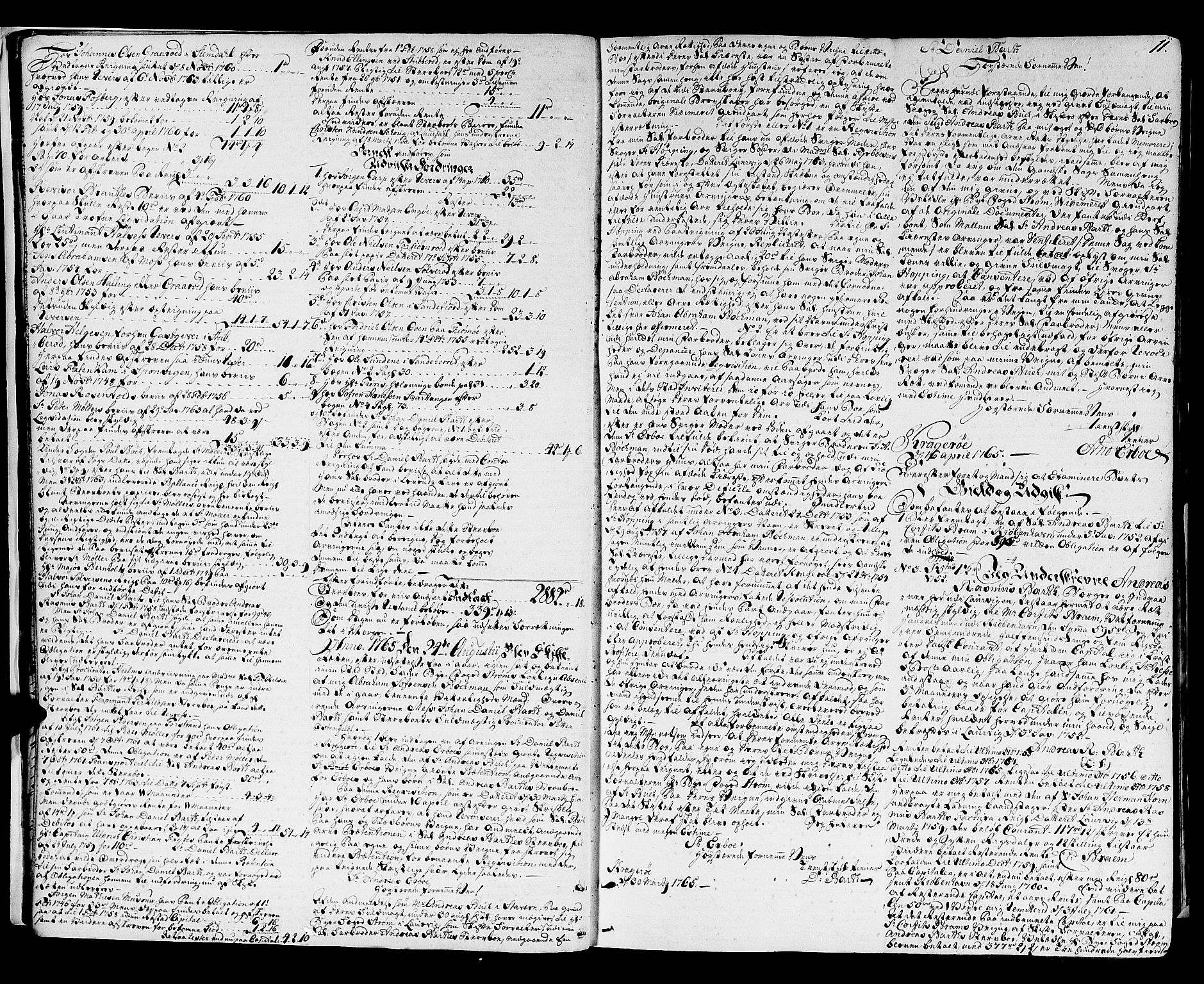 Larvik byfogd, AV/SAKO-A-218/H/Hb/Hba/L0010: Skifteprotokoll, 1765-1792, p. 10b-11a