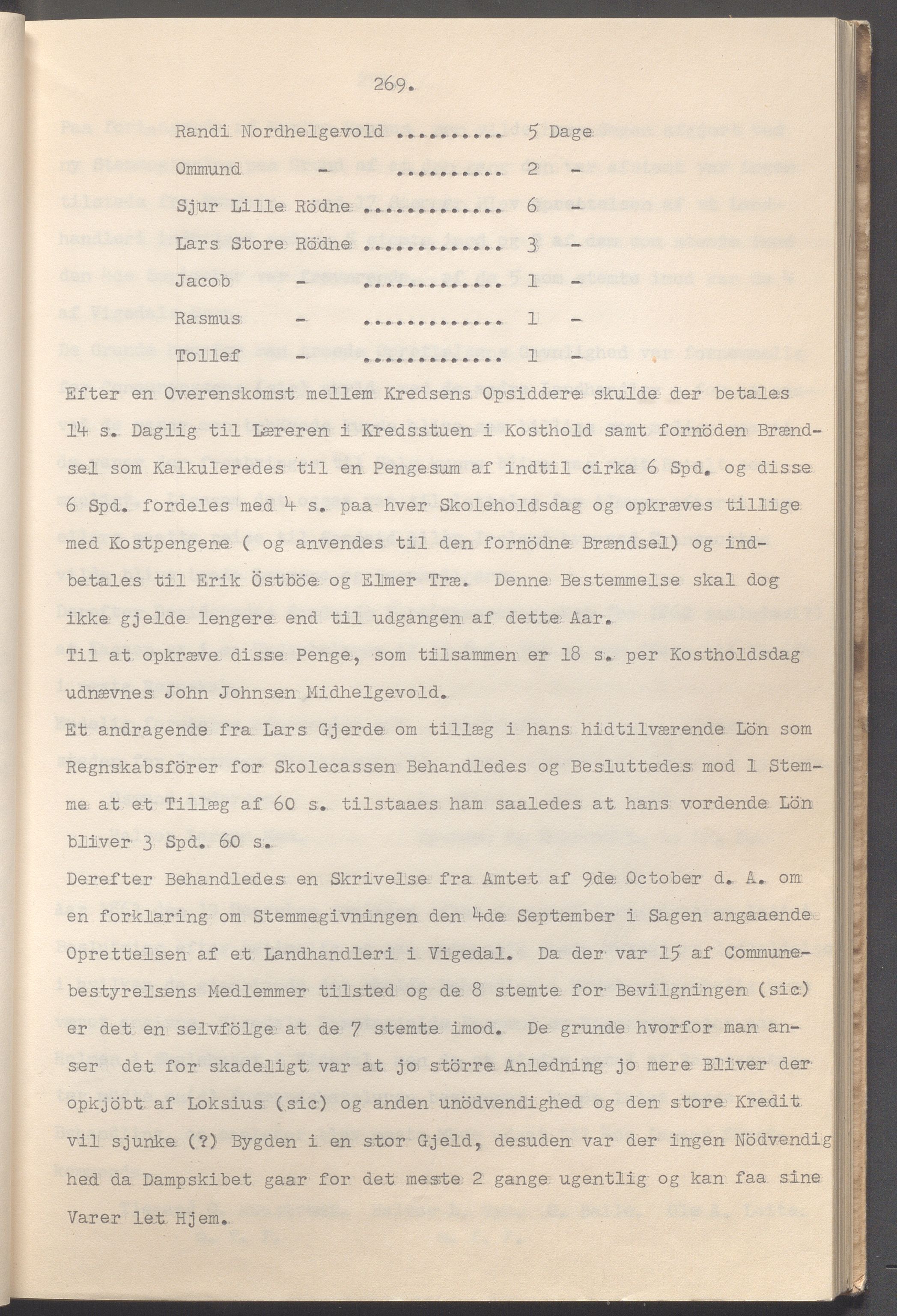 Vikedal kommune - Formannskapet, IKAR/K-100598/A/Ac/L0002: Avskrift av møtebok, 1862-1874, p. 269