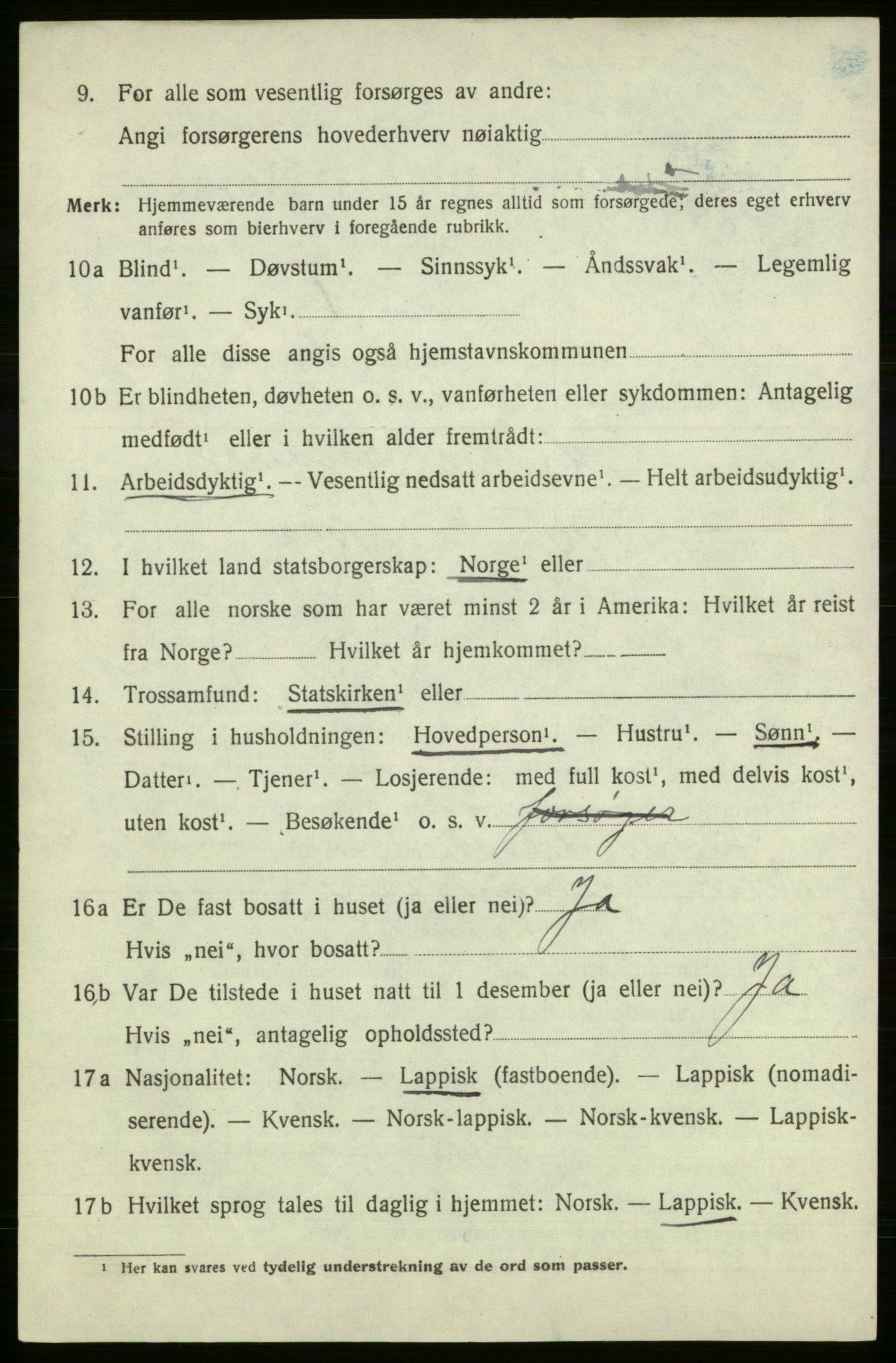 SATØ, 1920 census for , 1920, p. 2459