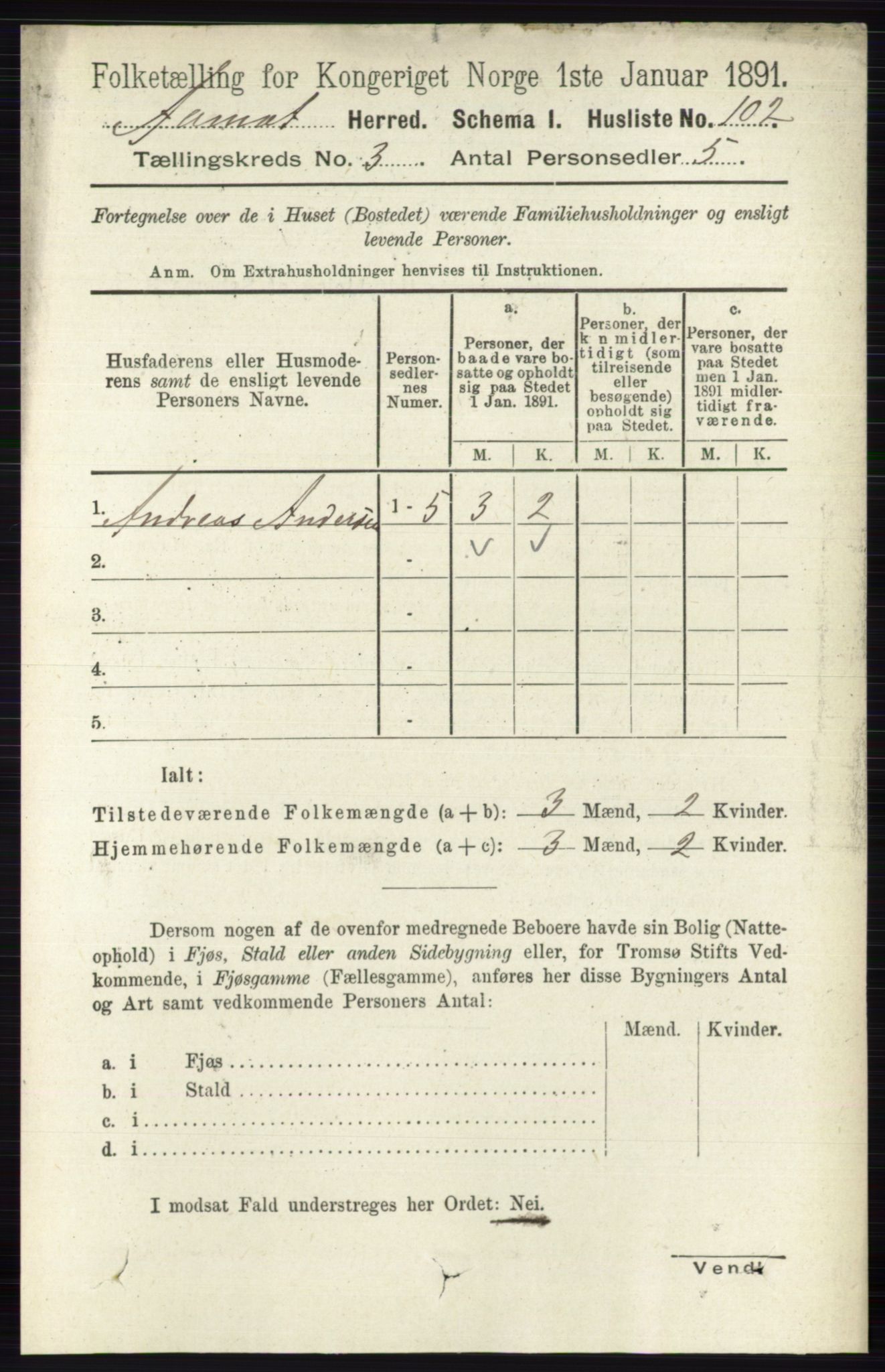 RA, 1891 census for 0429 Åmot, 1891, p. 1487