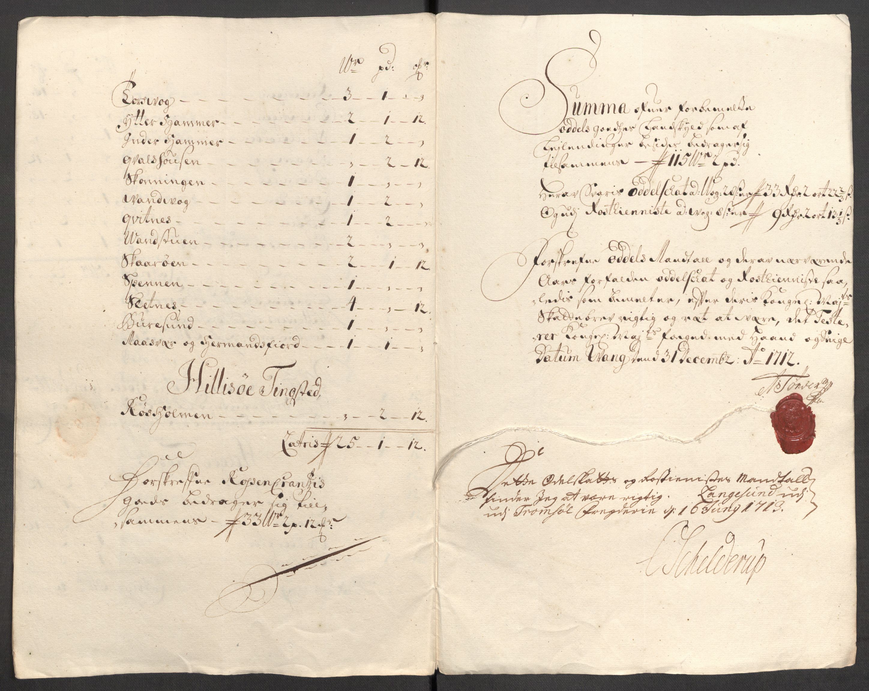 Rentekammeret inntil 1814, Reviderte regnskaper, Fogderegnskap, RA/EA-4092/R68/L4758: Fogderegnskap Senja og Troms, 1711-1712, p. 338