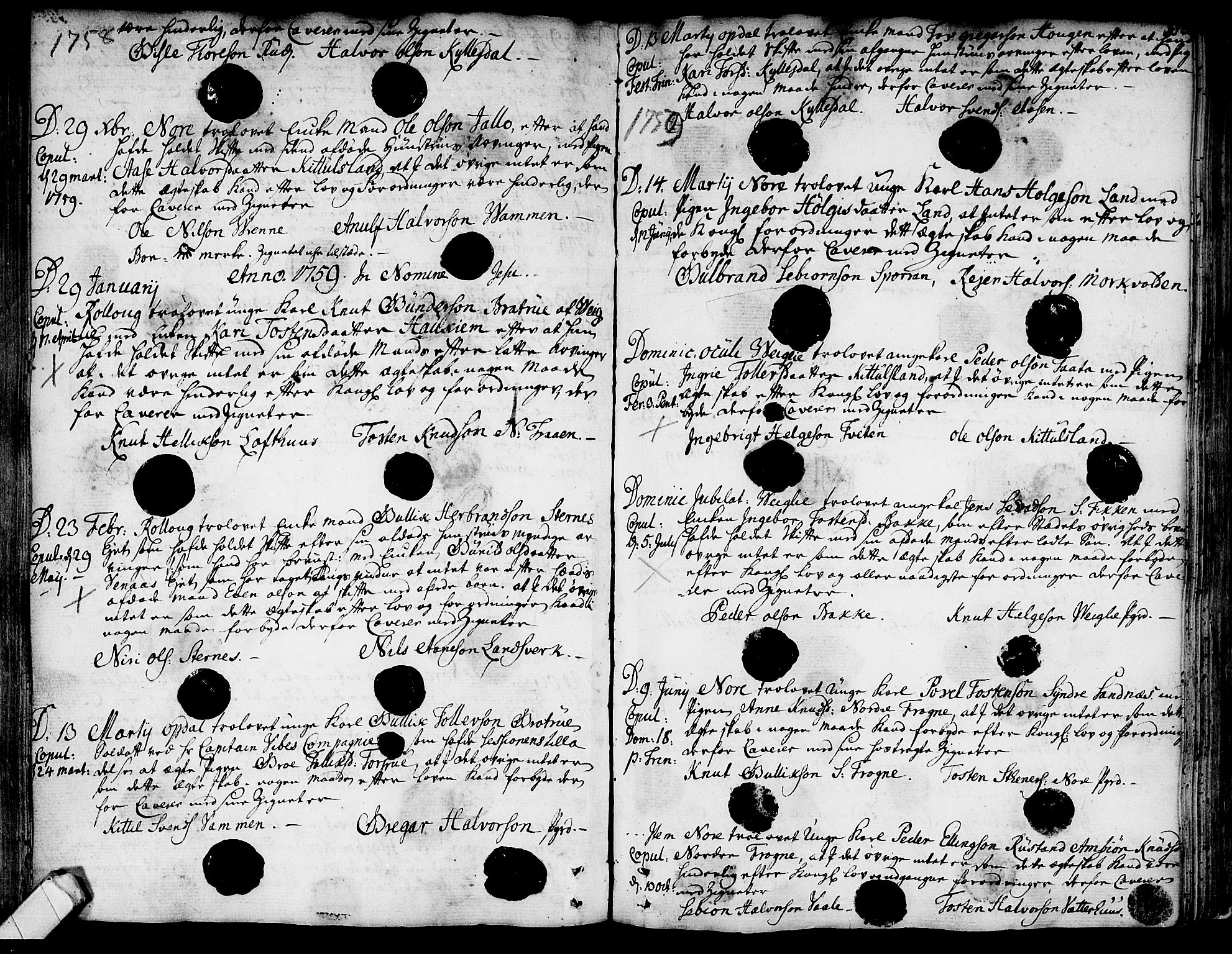 Rollag kirkebøker, SAKO/A-240/F/Fa/L0003: Parish register (official) no. I 3, 1743-1778, p. 186