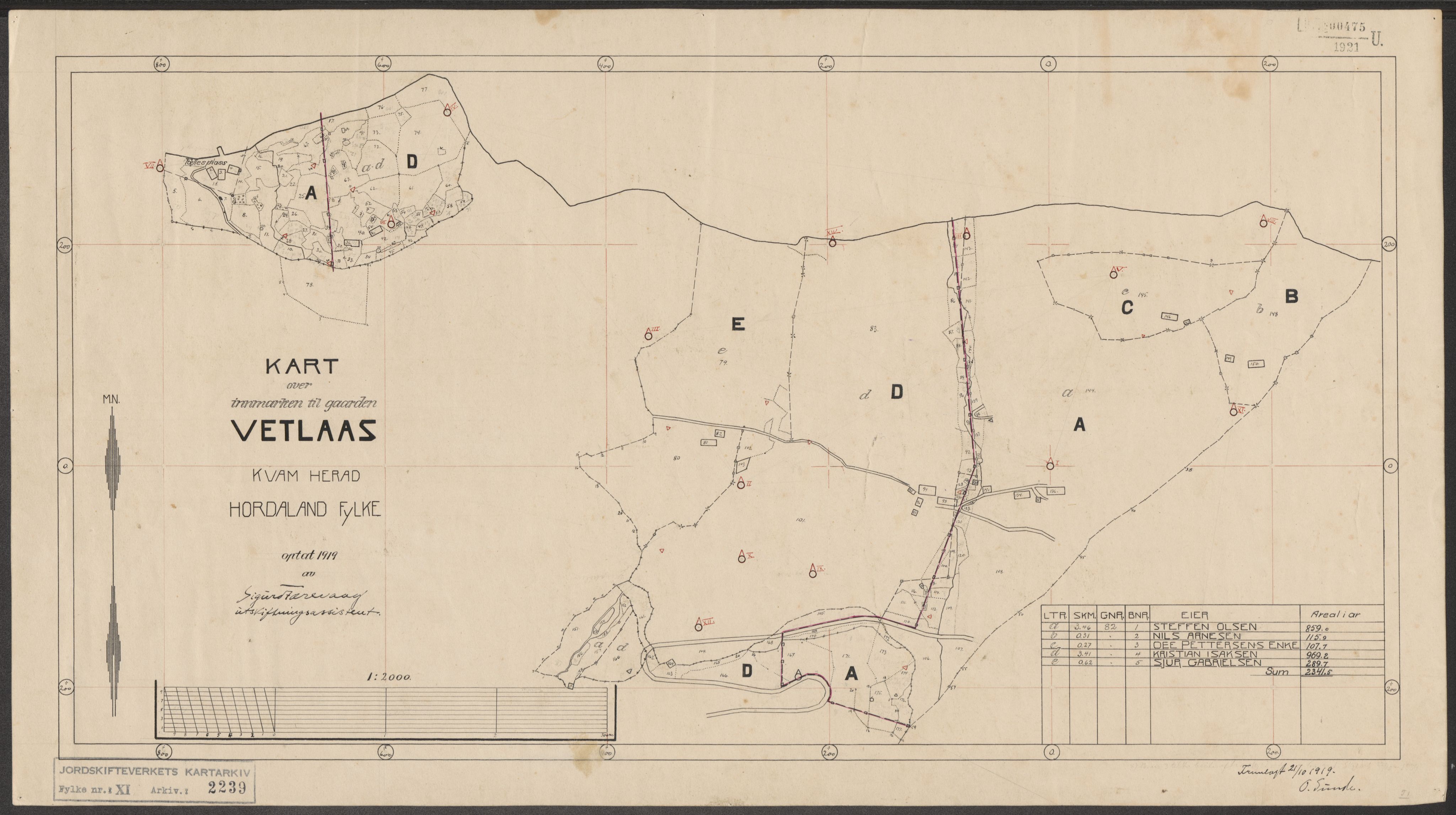 Jordskifteverkets kartarkiv, AV/RA-S-3929/T, 1859-1988, p. 2502