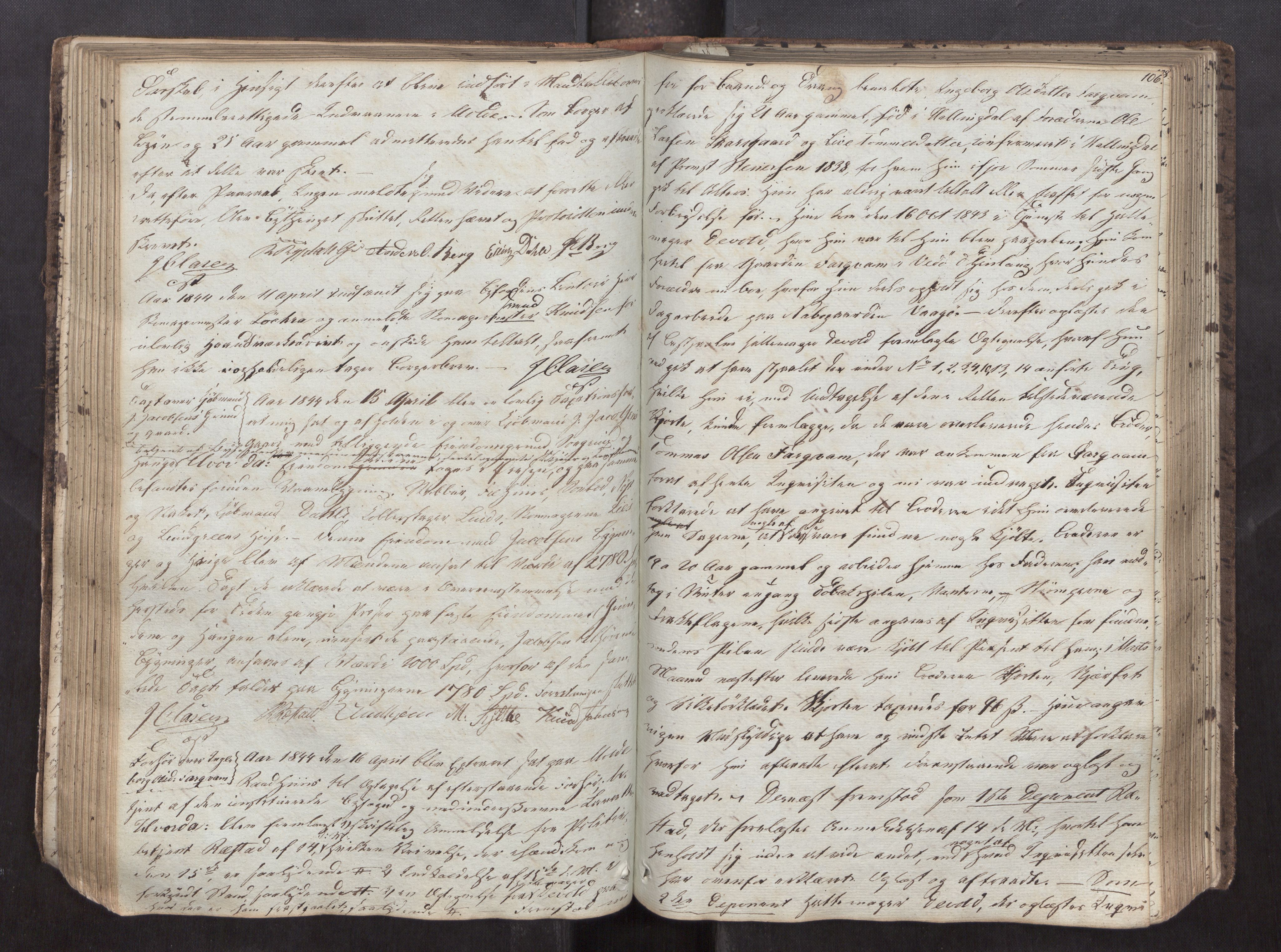 Molde byfogd, AV/SAT-A-0025/1/1A/L0004: Justisprotokoll, 1841-1846, p. 105b-106a