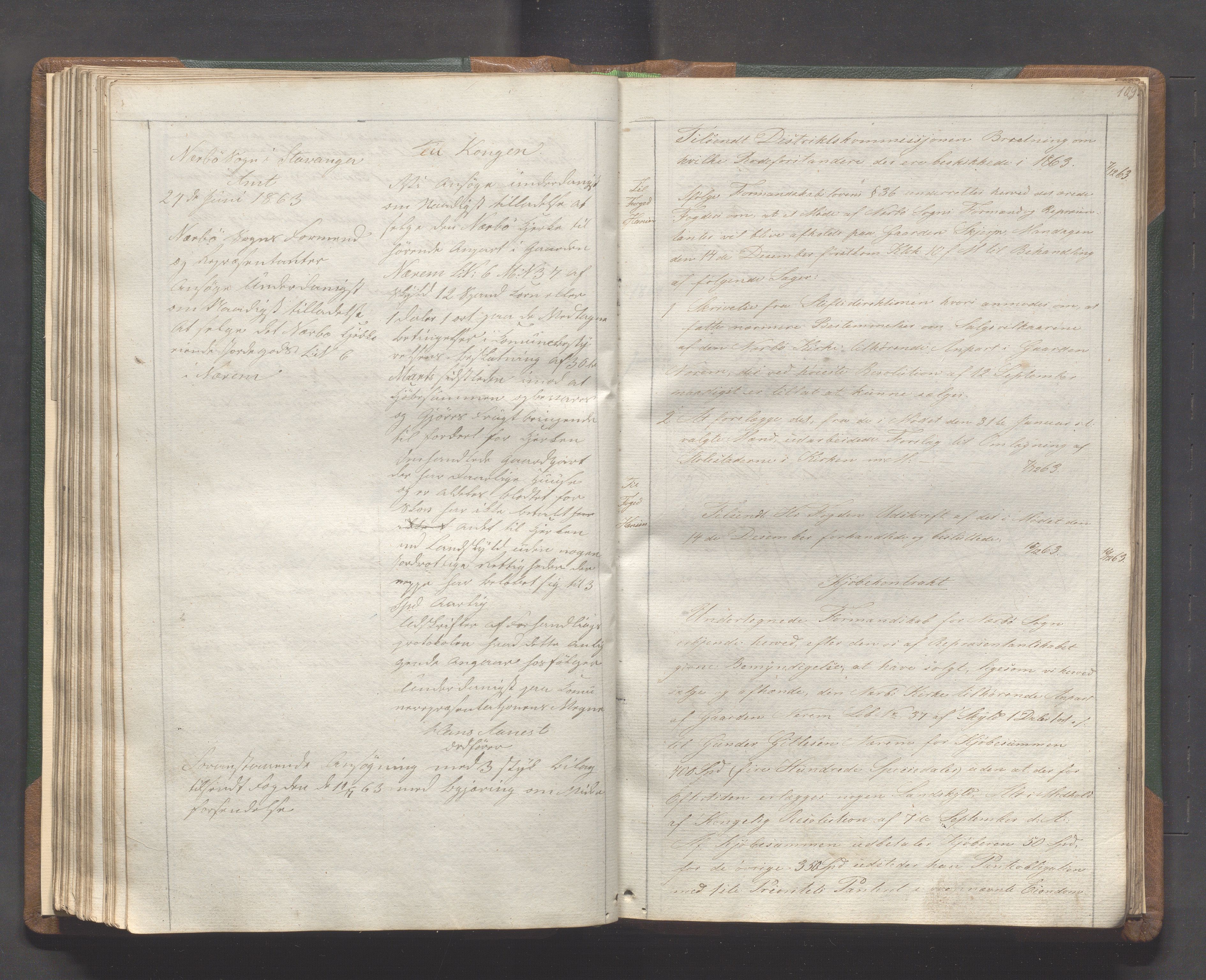 Haa kommune- Formannskapet, IKAR/K-100901/B/L0001: Kopibok, 1837-1892, p. 109