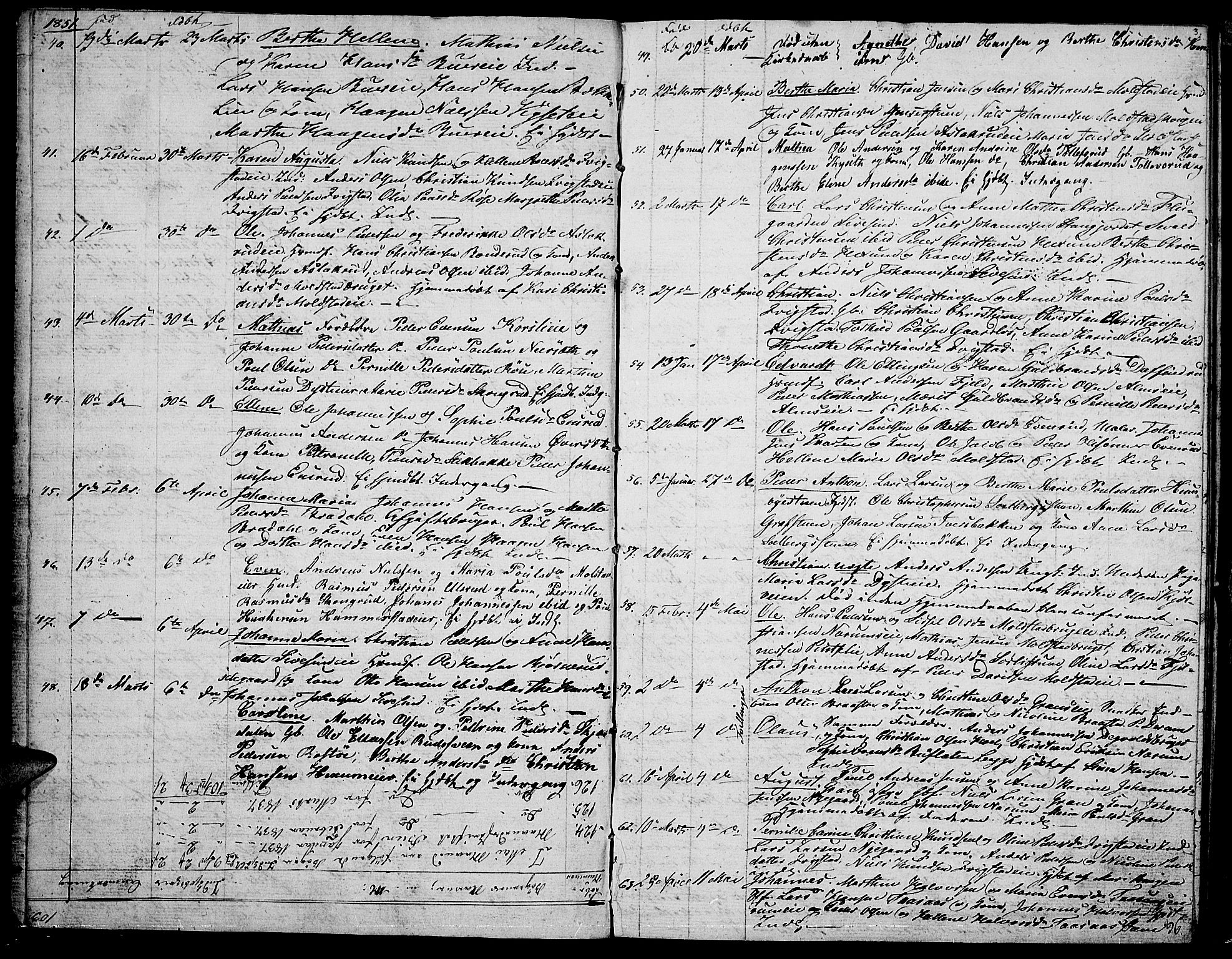 Vestre Toten prestekontor, SAH/PREST-108/H/Ha/Hab/L0004: Parish register (copy) no. 4, 1851-1853, p. 3