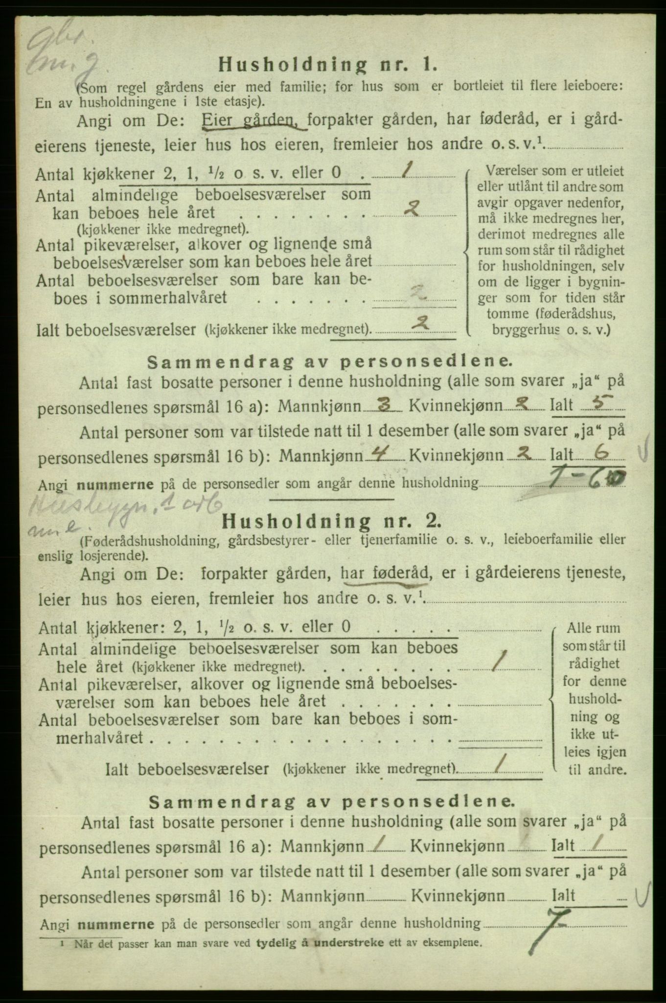 SAB, 1920 census for Skånevik, 1920, p. 1196