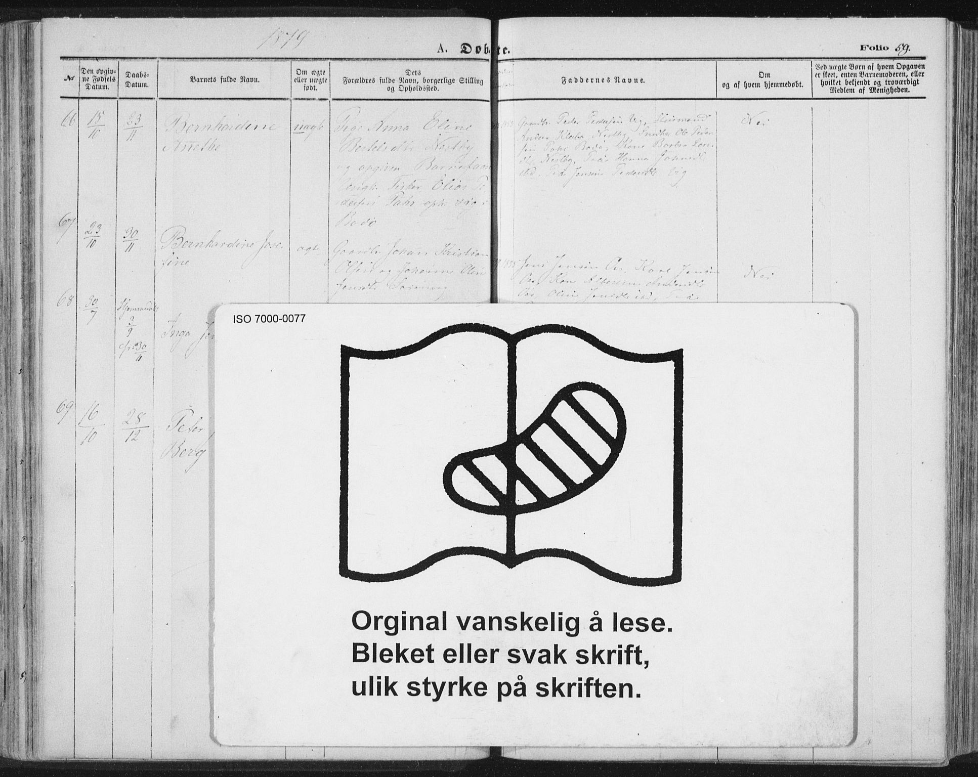 Ministerialprotokoller, klokkerbøker og fødselsregistre - Nordland, SAT/A-1459/847/L0668: Parish register (official) no. 847A08, 1872-1886, p. 59