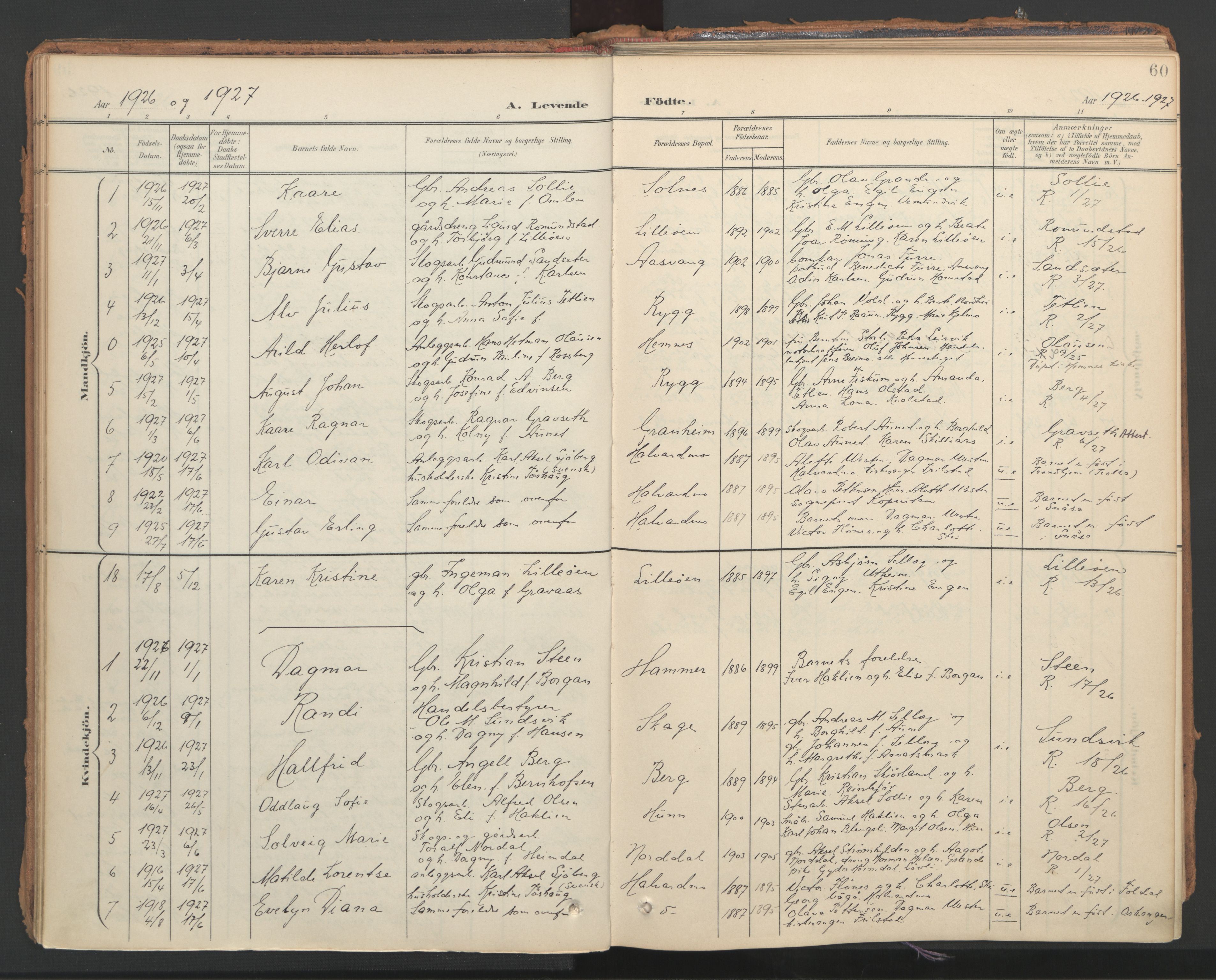 Ministerialprotokoller, klokkerbøker og fødselsregistre - Nord-Trøndelag, SAT/A-1458/766/L0564: Parish register (official) no. 767A02, 1900-1932, p. 60