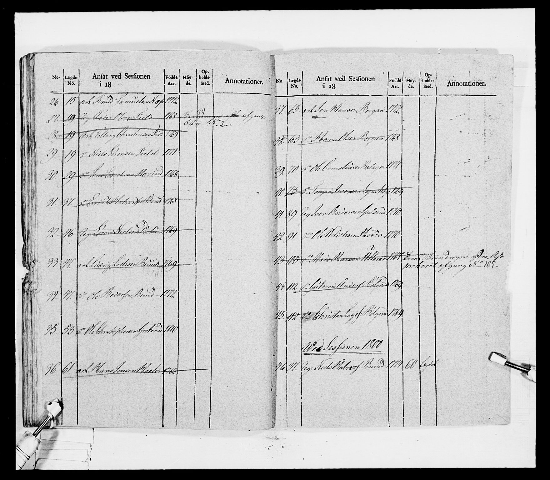 Generalitets- og kommissariatskollegiet, Det kongelige norske kommissariatskollegium, AV/RA-EA-5420/E/Eh/L0041: 1. Akershusiske nasjonale infanteriregiment, 1804-1808, p. 97