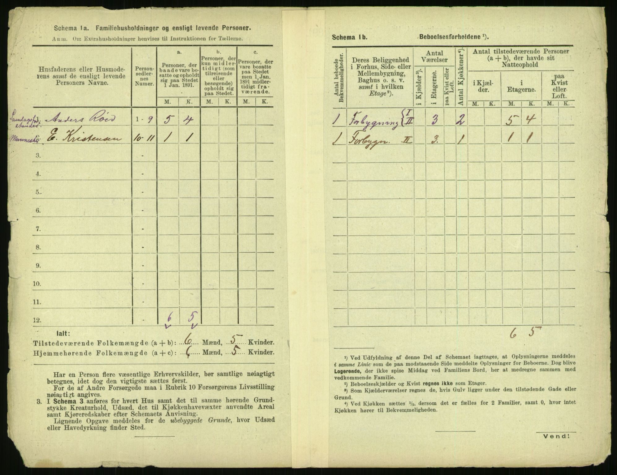 RA, 1891 census for 0301 Kristiania, 1891, p. 94365