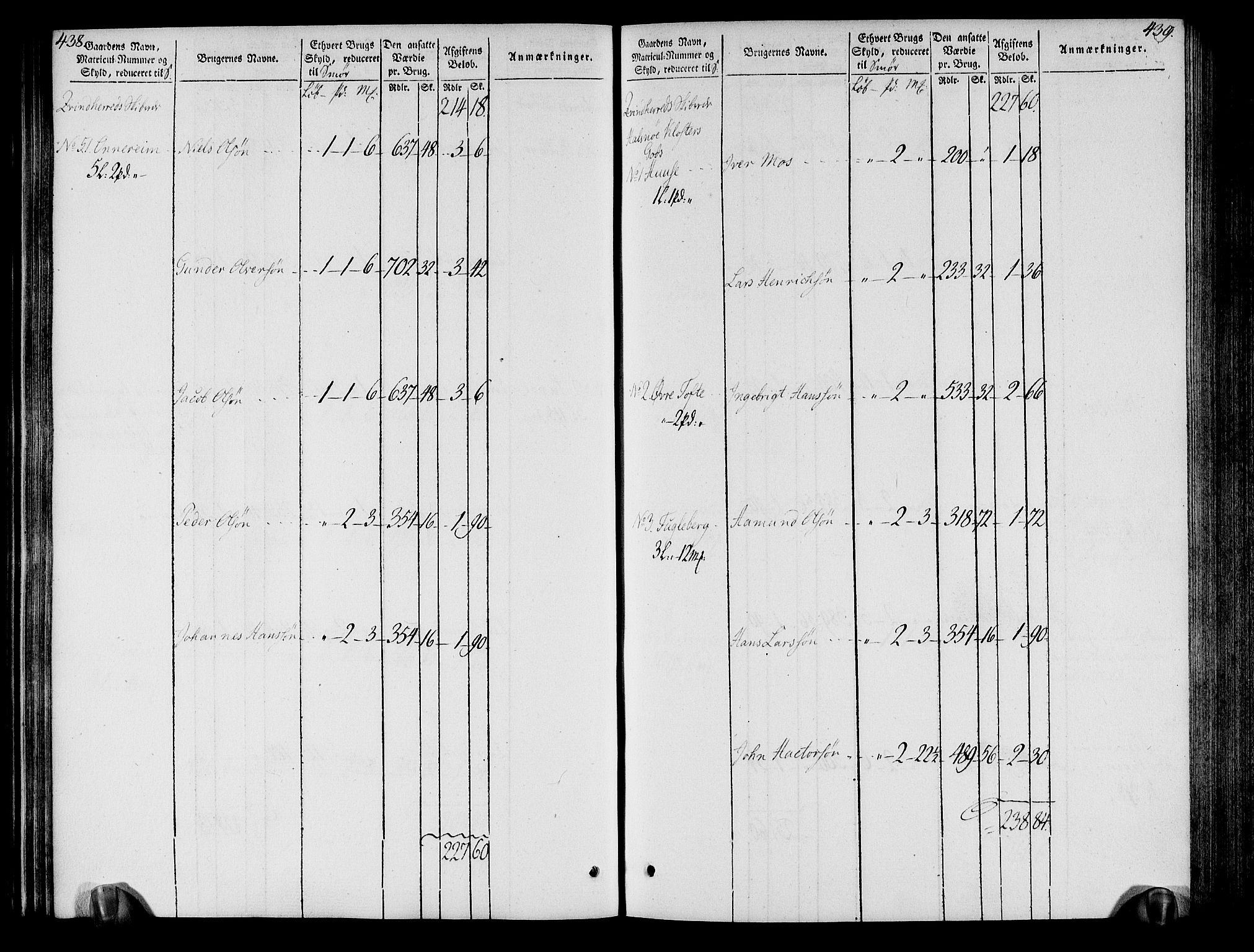 Rentekammeret inntil 1814, Realistisk ordnet avdeling, AV/RA-EA-4070/N/Ne/Nea/L0109: Sunnhordland og Hardanger fogderi. Oppebørselsregister, 1803-1804, p. 223