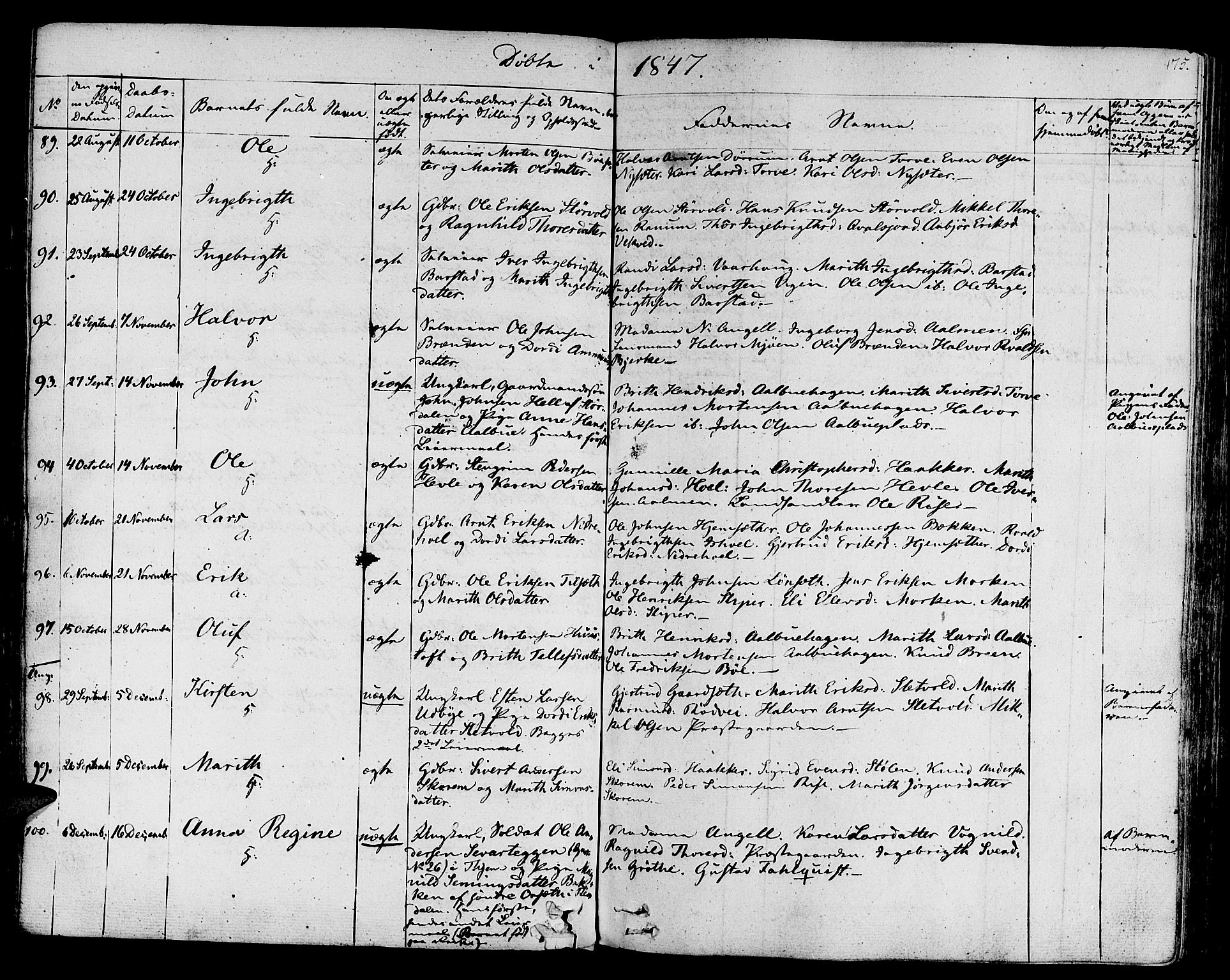 Ministerialprotokoller, klokkerbøker og fødselsregistre - Sør-Trøndelag, SAT/A-1456/678/L0897: Parish register (official) no. 678A06-07, 1821-1847, p. 175