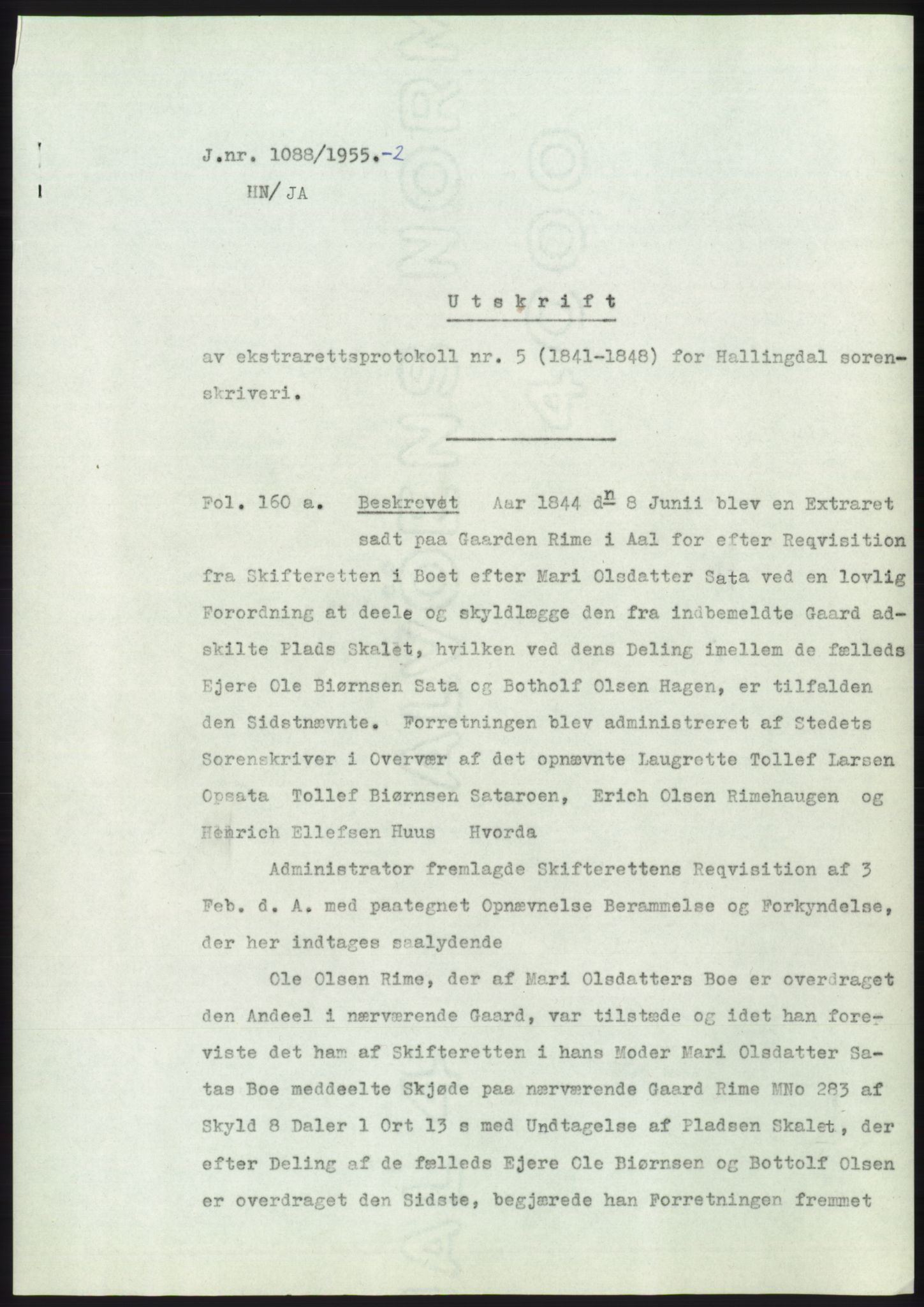 Statsarkivet i Kongsberg, SAKO/A-0001, 1955, p. 348