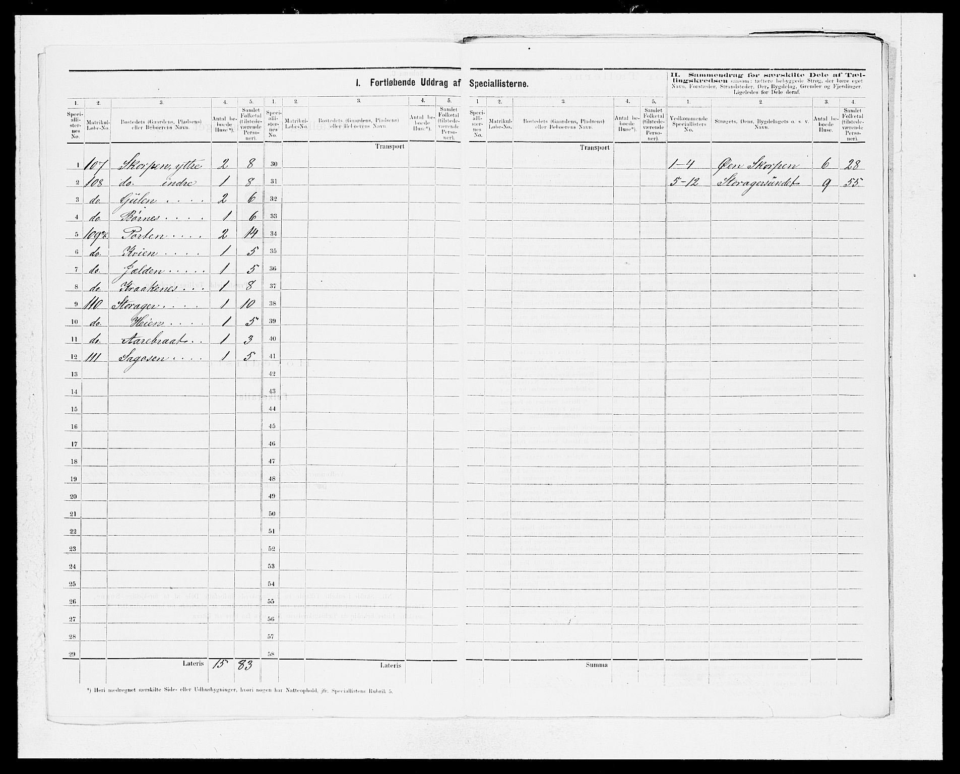 SAB, 1875 census for 1413P Hyllestad, 1875, p. 5