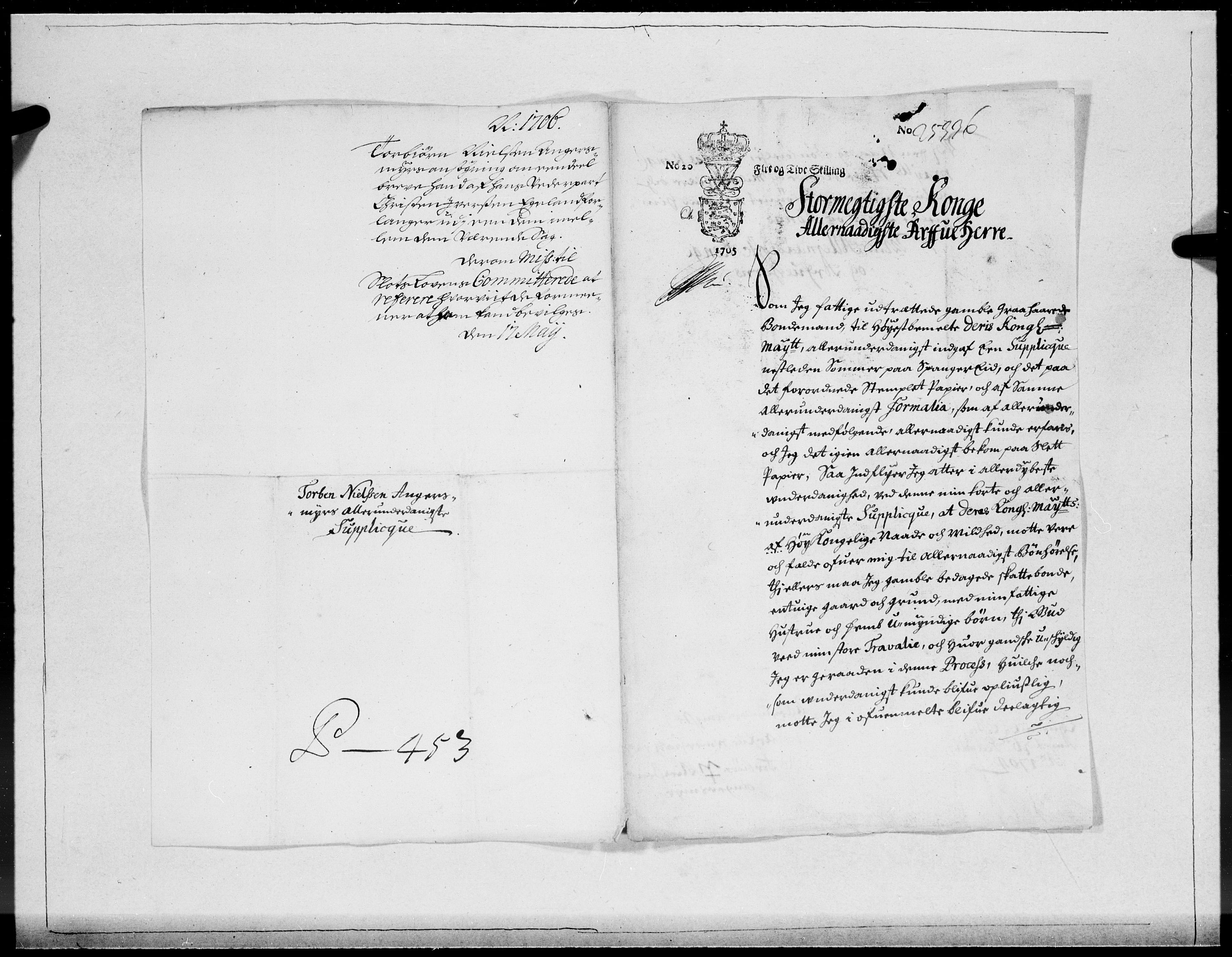 Danske Kanselli 1572-1799, AV/RA-EA-3023/F/Fc/Fcc/Fcca/L0060: Norske innlegg 1572-1799, Mgl. nov.-des., 1706, p. 237