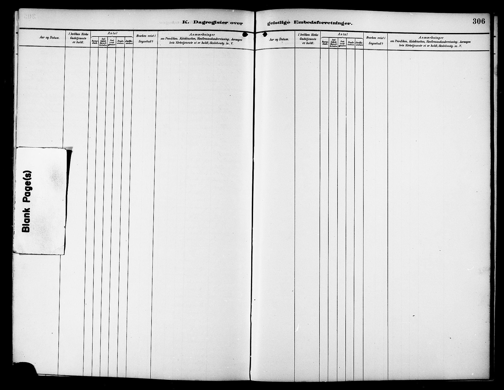 Ministerialprotokoller, klokkerbøker og fødselsregistre - Sør-Trøndelag, SAT/A-1456/617/L0431: Parish register (copy) no. 617C01, 1889-1910, p. 306