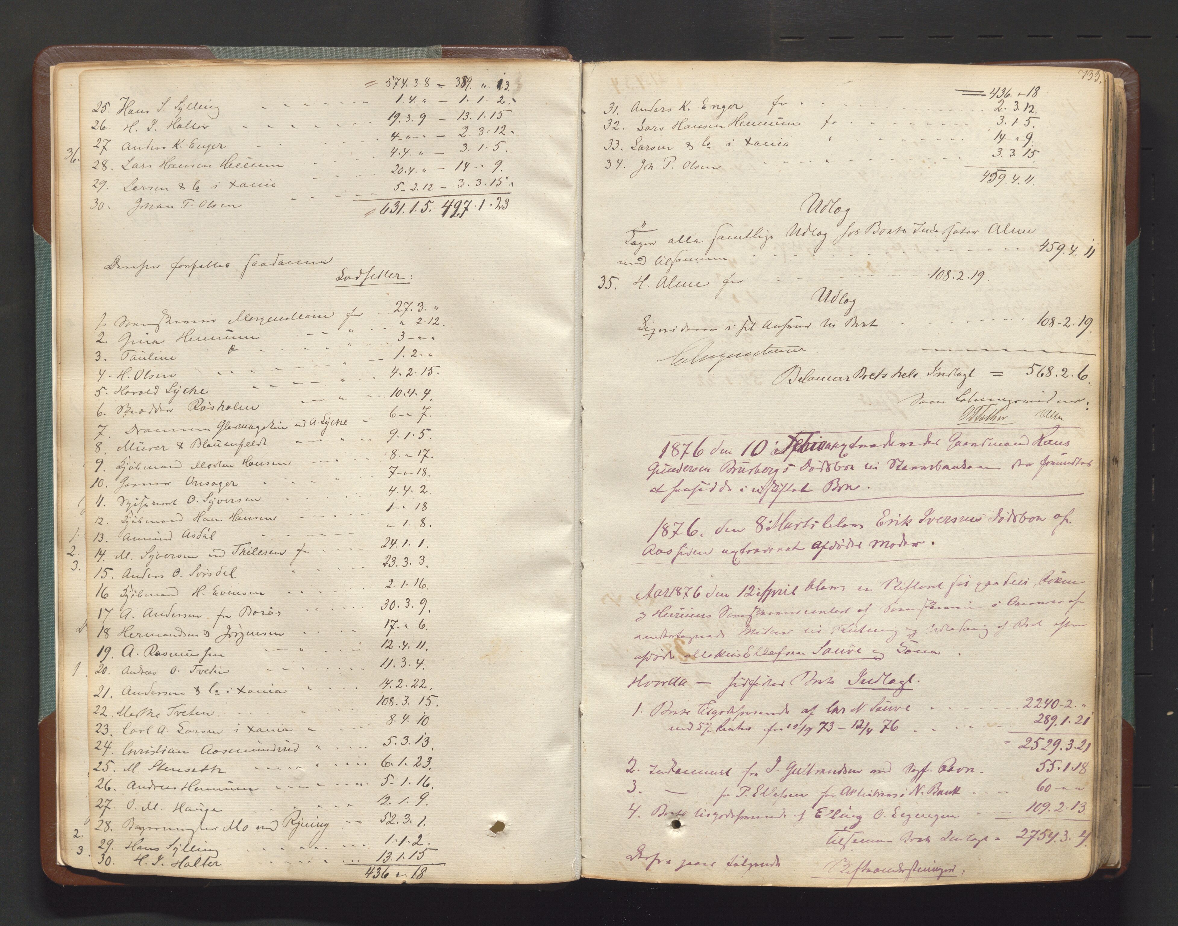 Lier, Røyken og Hurum sorenskriveri, AV/SAKO-A-89/H/He/L0001c: Skifteutlodningsprotokoll, 1836-1886, p. 732b-733a