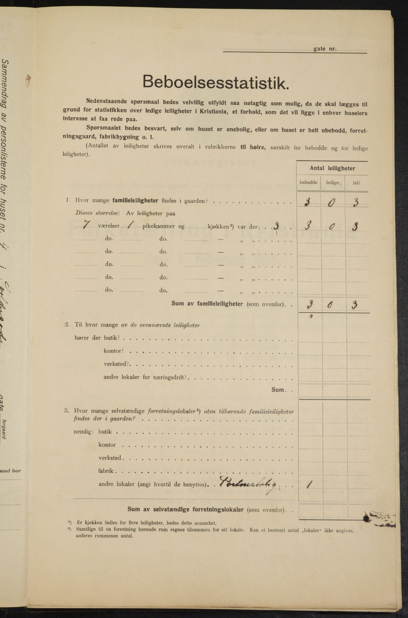 OBA, Municipal Census 1915 for Kristiania, 1915, p. 106501