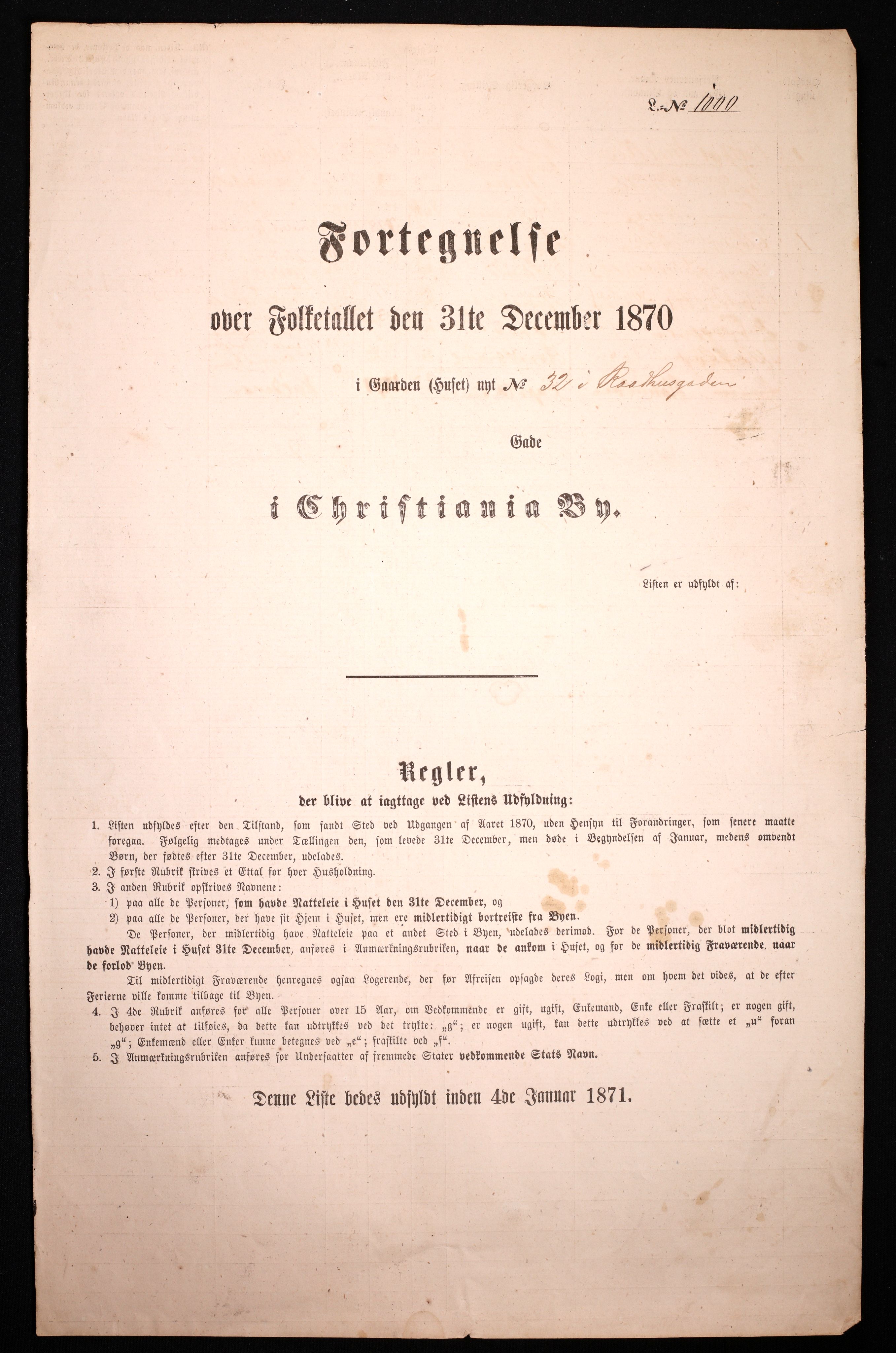 RA, 1870 census for 0301 Kristiania, 1870, p. 3130