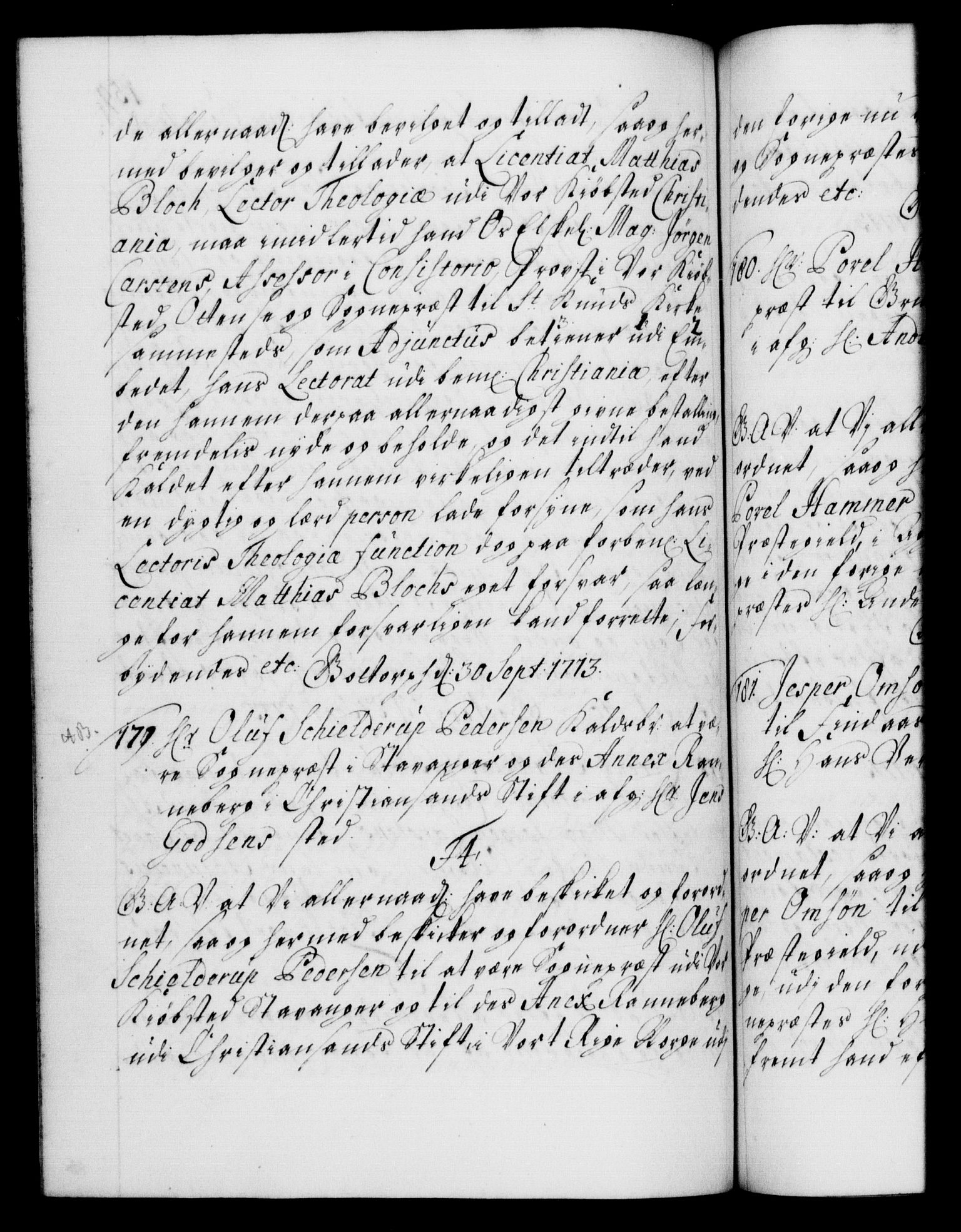 Danske Kanselli 1572-1799, AV/RA-EA-3023/F/Fc/Fca/Fcaa/L0021: Norske registre, 1712-1715, p. 159b