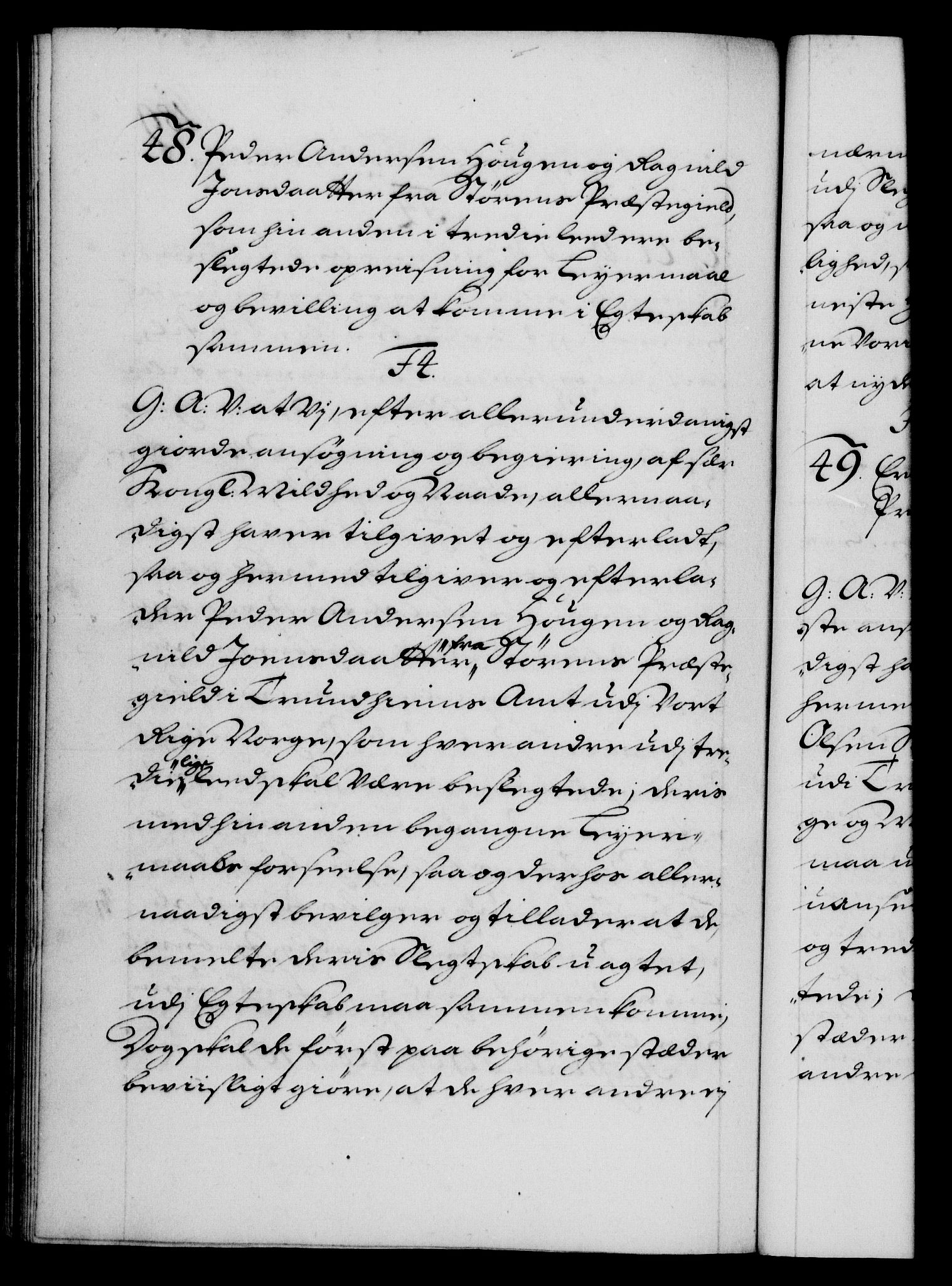 Danske Kanselli 1572-1799, RA/EA-3023/F/Fc/Fca/Fcaa/L0018: Norske registre, 1699-1703, p. 189b