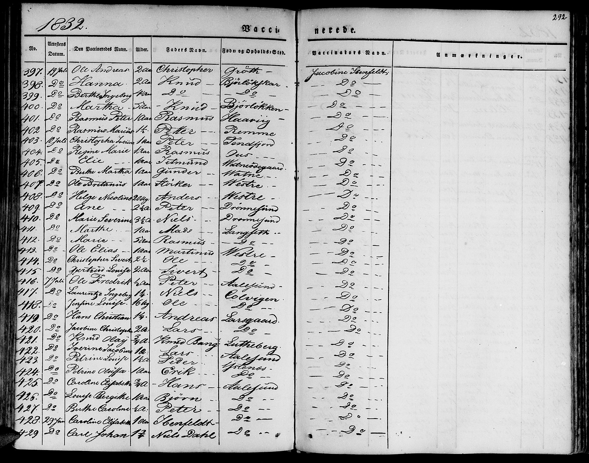 Ministerialprotokoller, klokkerbøker og fødselsregistre - Møre og Romsdal, AV/SAT-A-1454/528/L0395: Parish register (official) no. 528A06, 1828-1839, p. 290