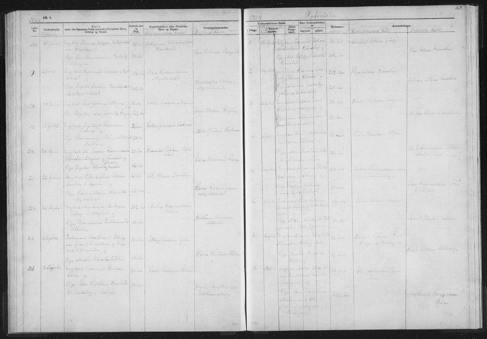 Ministerialprotokoller, klokkerbøker og fødselsregistre - Møre og Romsdal, AV/SAT-A-1454/536/L0514: Parish register (official) no. 536D01, 1840-1875, p. 62