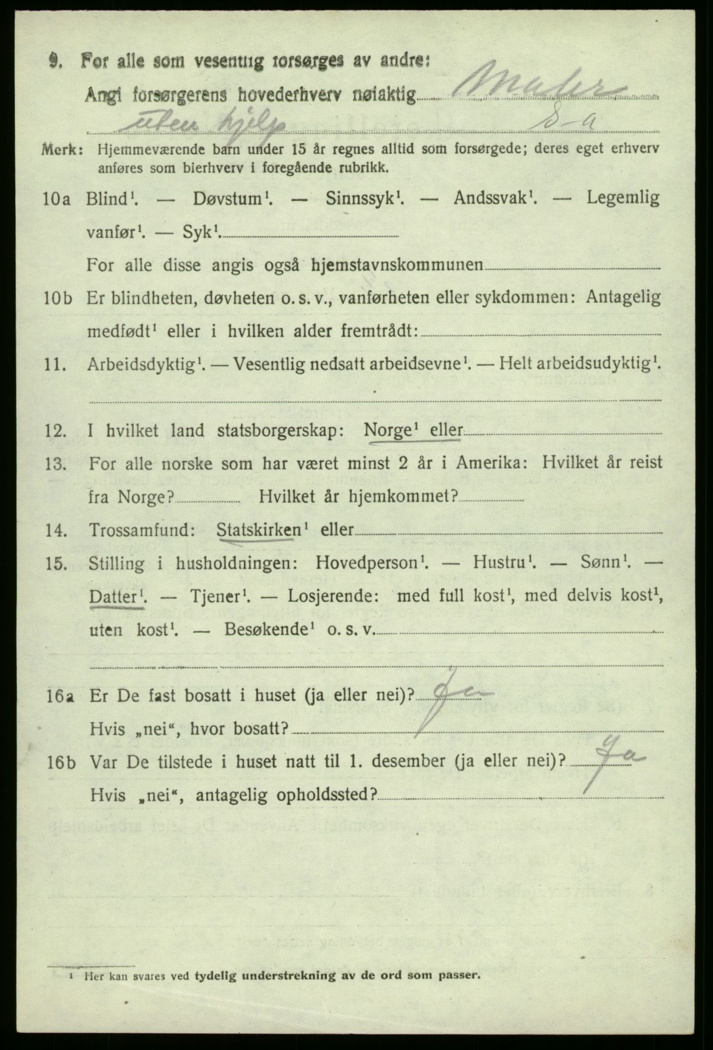 SAO, 1920 census for Hvaler, 1920, p. 3269