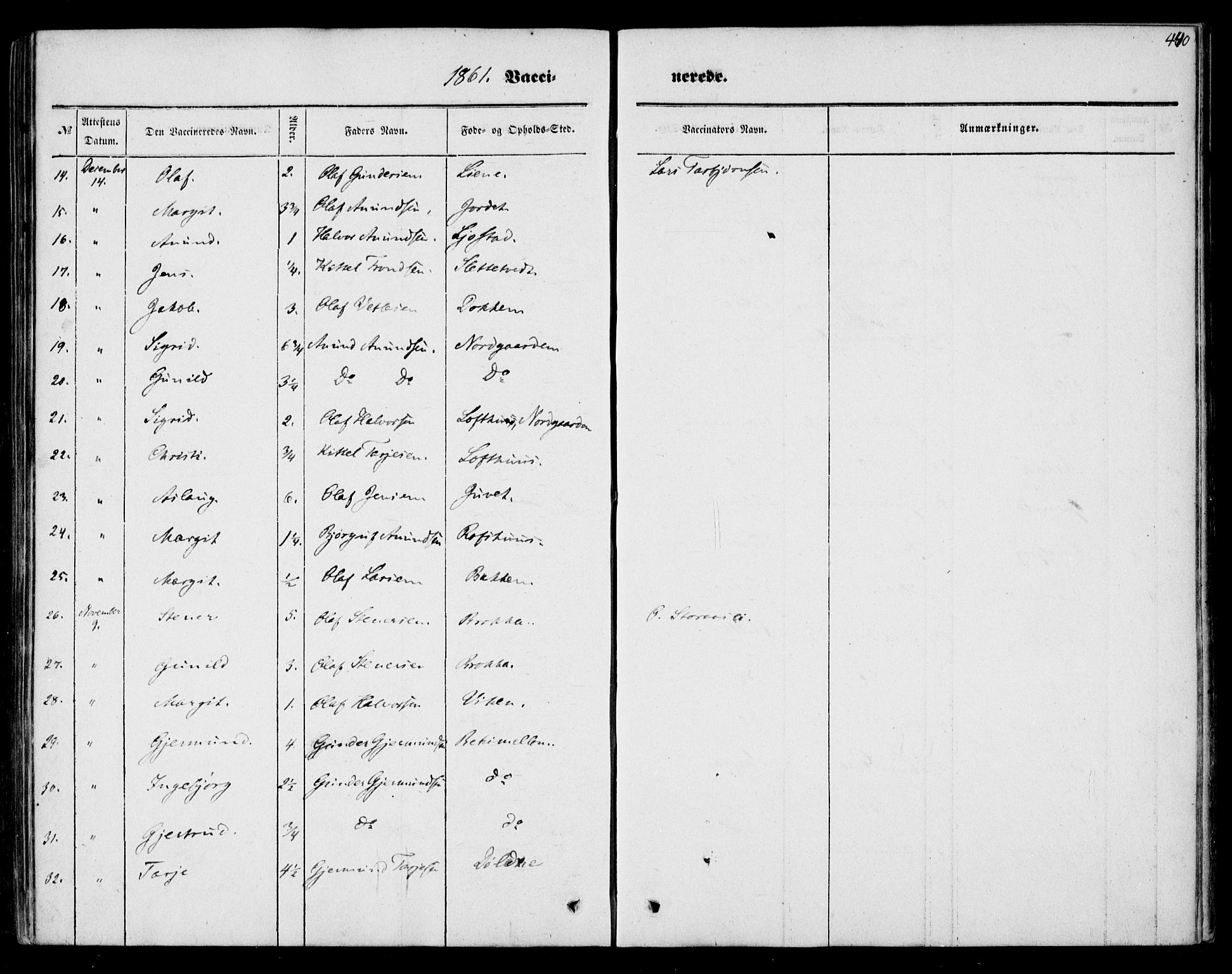Mo kirkebøker, SAKO/A-286/F/Fa/L0005: Parish register (official) no. I 5, 1844-1864, p. 440