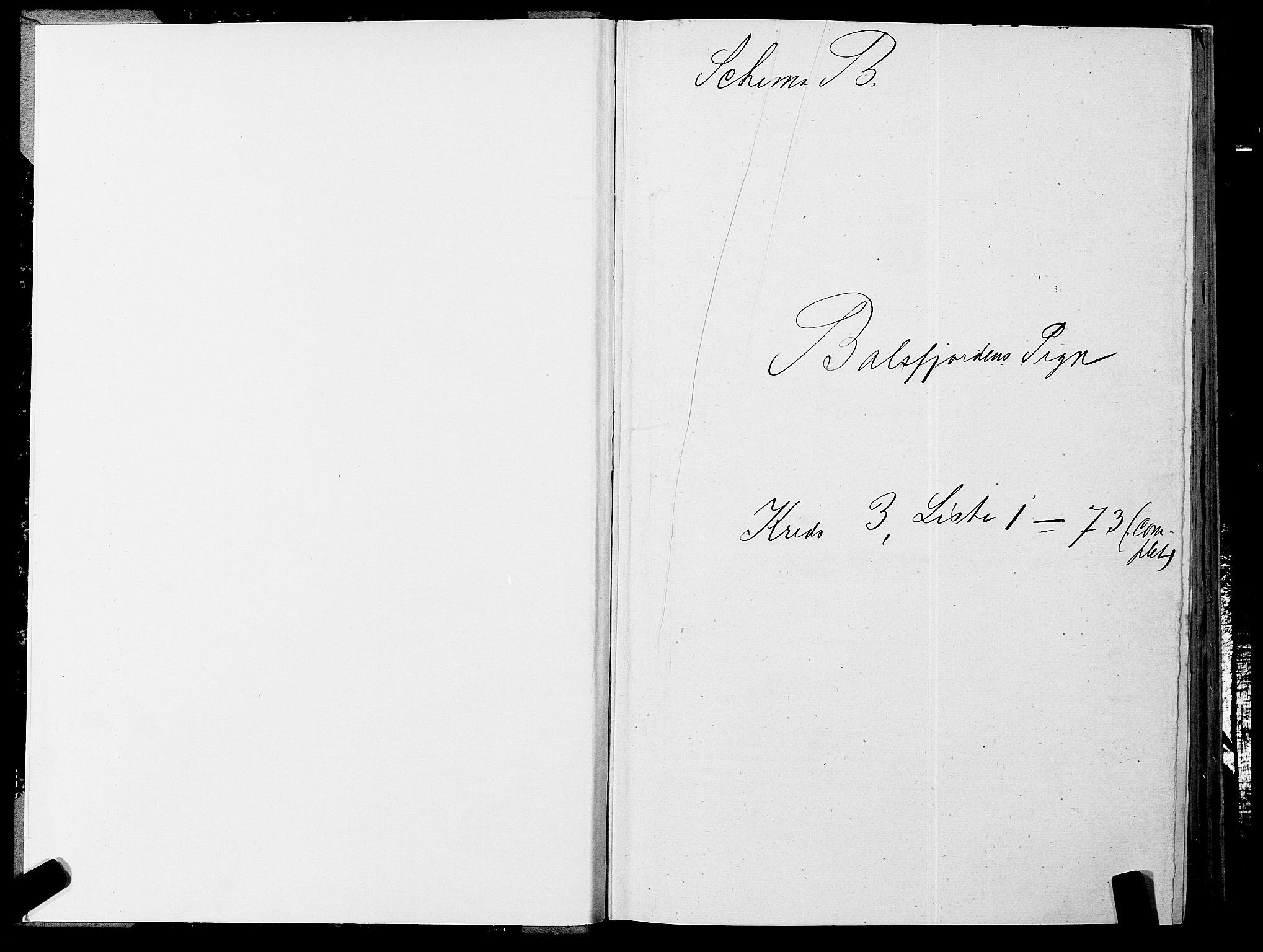 SATØ, 1875 census for 1933P Balsfjord, 1875