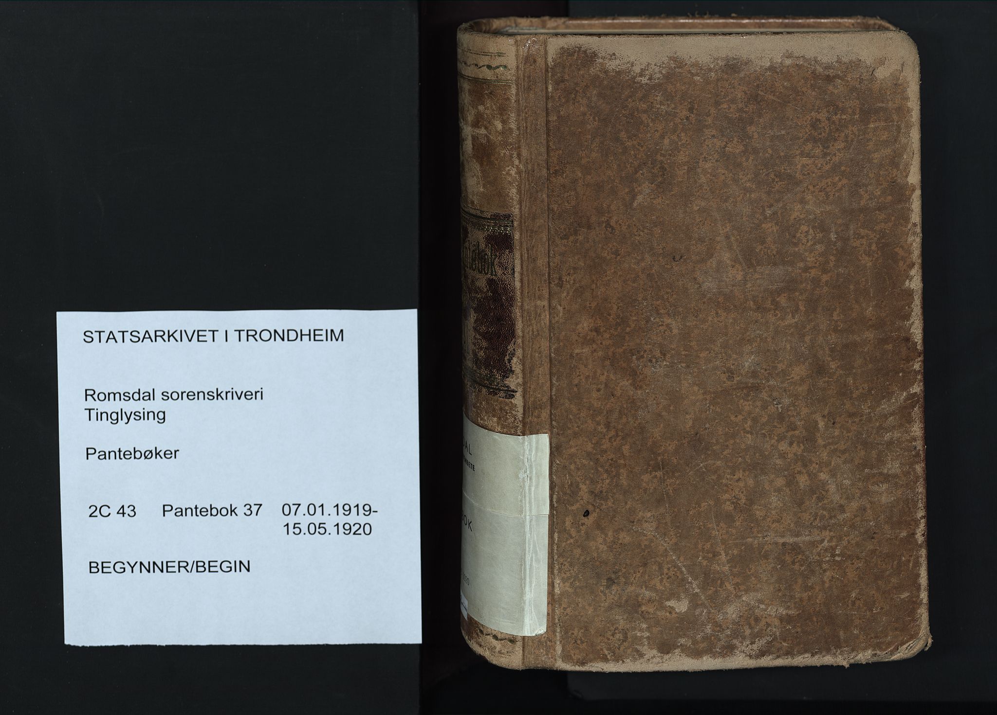 Romsdal sorenskriveri, AV/SAT-A-4149/1/2/2C/L0043: Mortgage book no. 37, 1919-1920