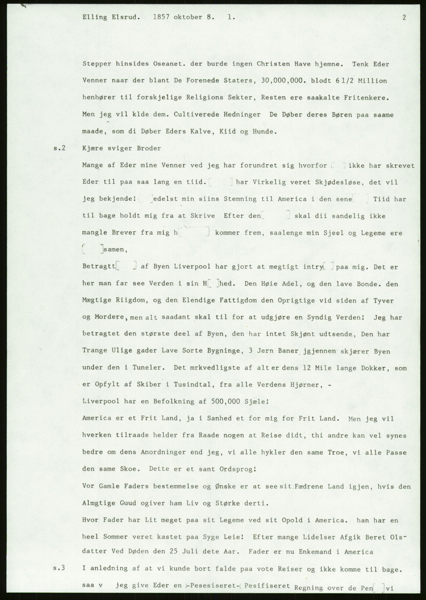 Samlinger til kildeutgivelse, Amerikabrevene, AV/RA-EA-4057/F/L0018: Innlån fra Buskerud: Elsrud, 1838-1914, p. 301