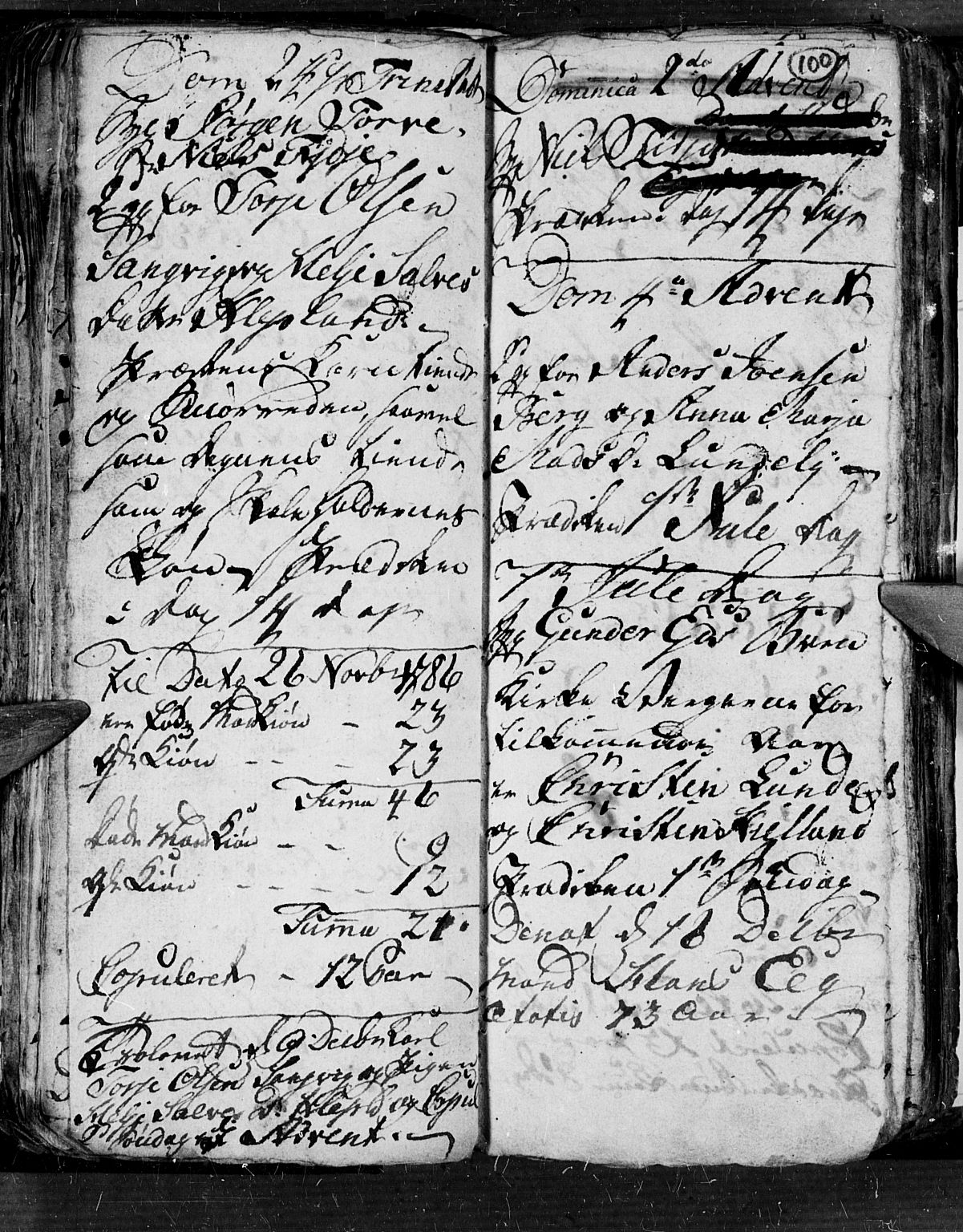 Søgne sokneprestkontor, AV/SAK-1111-0037/F/Fb/Fbb/L0001: Parish register (copy) no. B 1, 1779-1802, p. 100