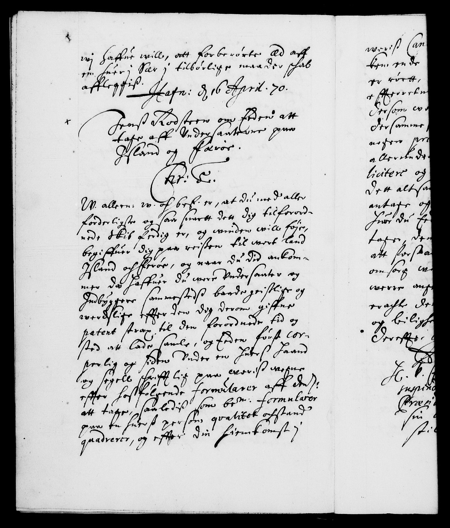 Danske Kanselli 1572-1799, AV/RA-EA-3023/F/Fc/Fca/Fcab/L0012: Norske tegnelser (mikrofilm), 1670-1683, p. 8b