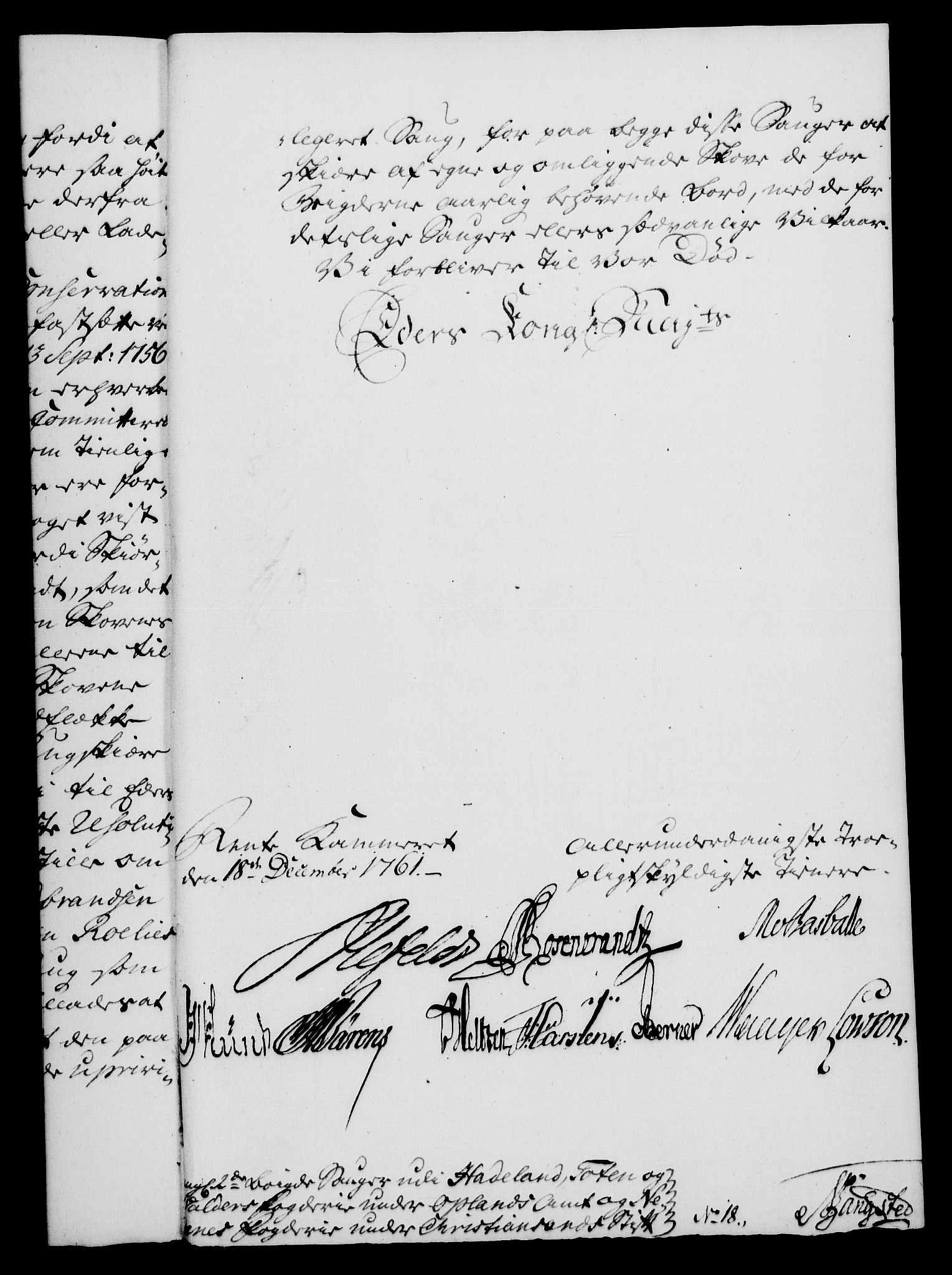 Rentekammeret, Kammerkanselliet, AV/RA-EA-3111/G/Gf/Gfa/L0043: Norsk relasjons- og resolusjonsprotokoll (merket RK 52.43), 1761, p. 551
